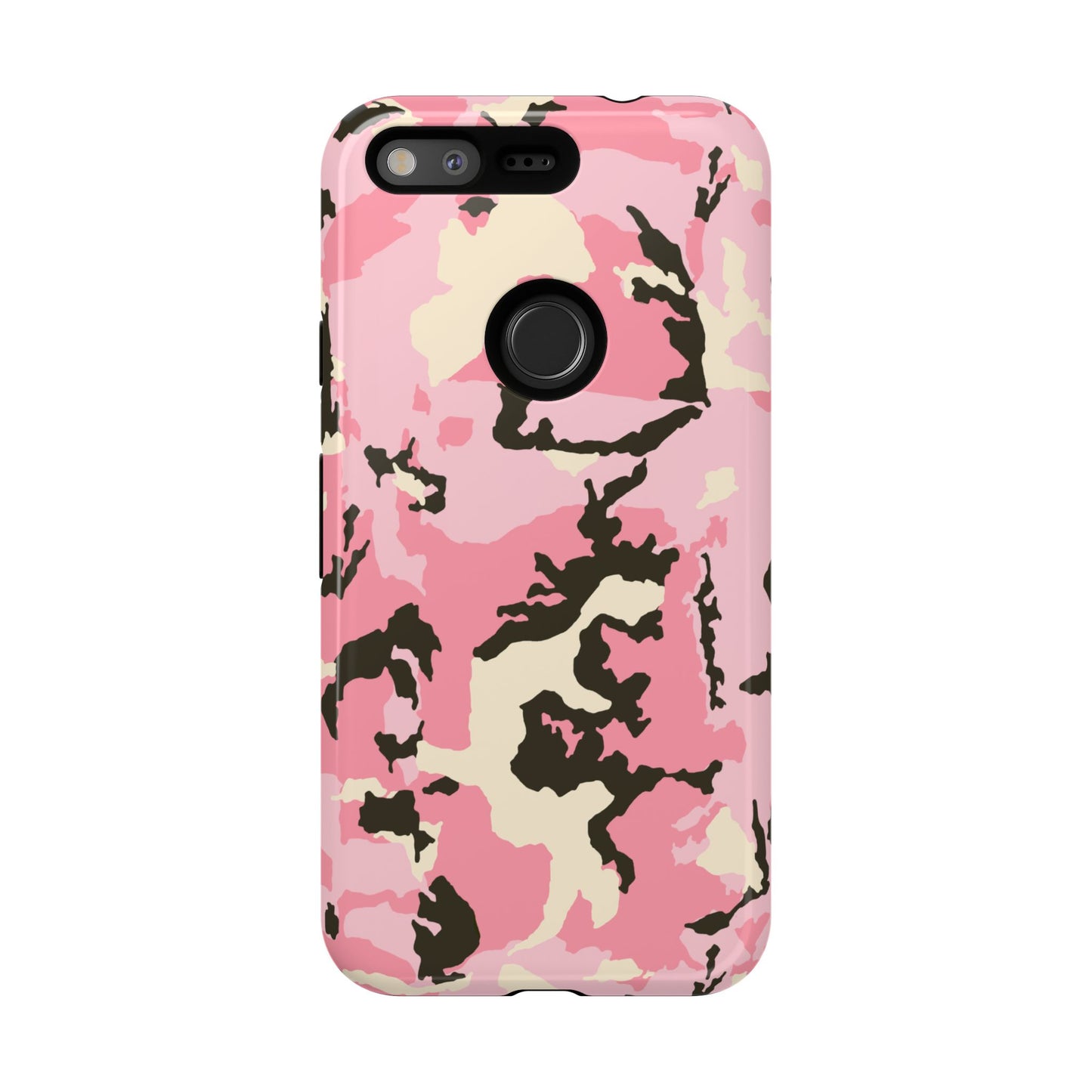 Stylish Tough Phone Case – Pink Camo Design for Bold Protection Make a statement while keeping your phone safe with this eye-catching pink camouflage case that blends fashion with durability.