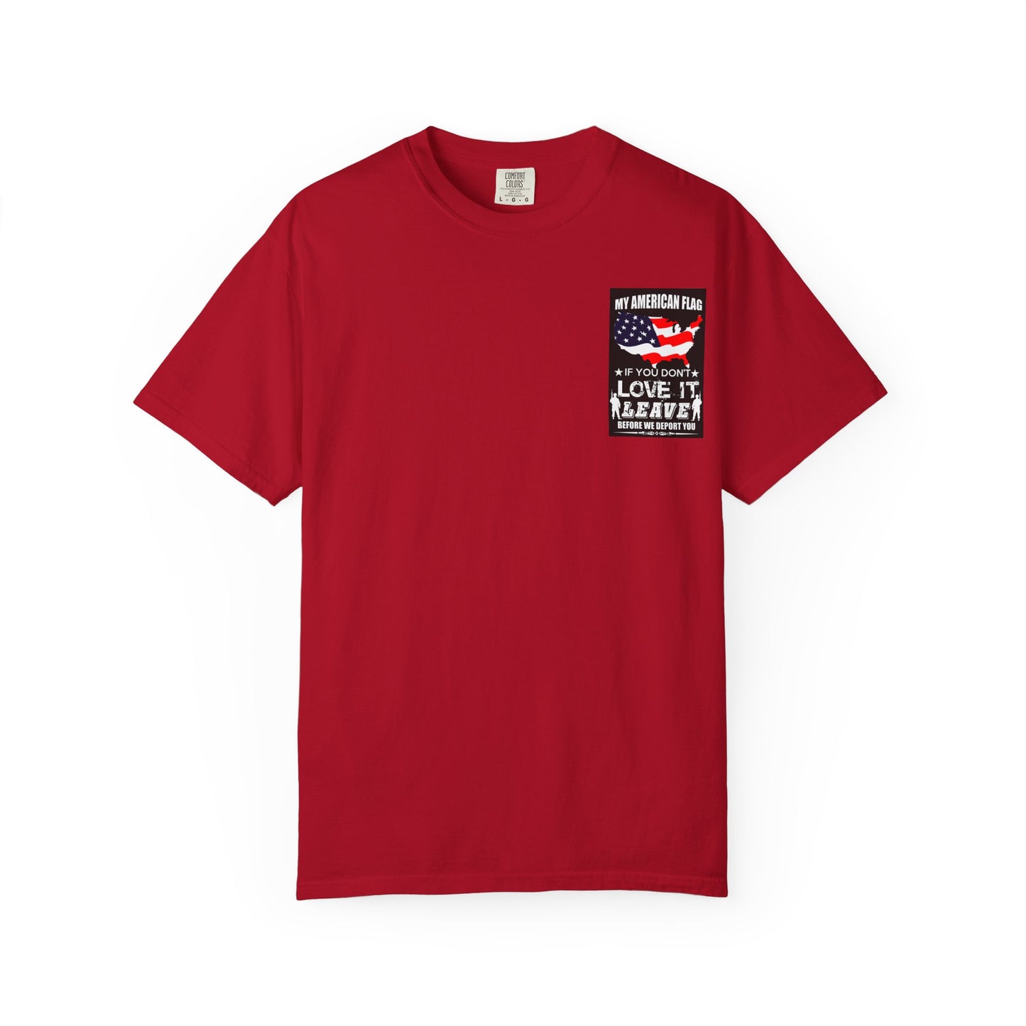 American Flag T-shirt, Patriotic Tee for July 4th, Veterans Support Shirt, Independence Day Top, USA Flag Apparel