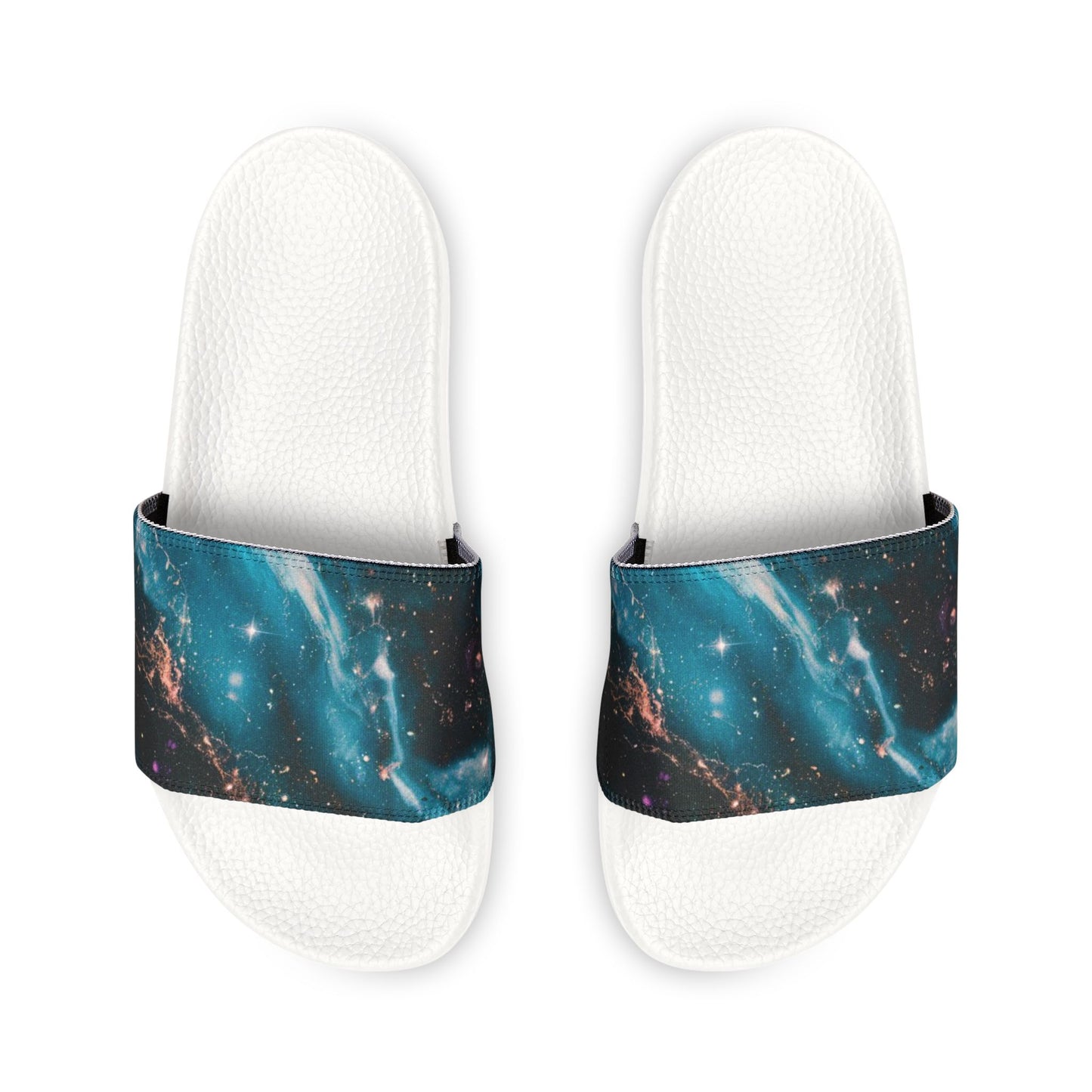 Galaxy Print Men's Removable-Strap Sandals | Unique Summer Footwear | Beach, Pool, Vacation Sandals, Gift for Him
