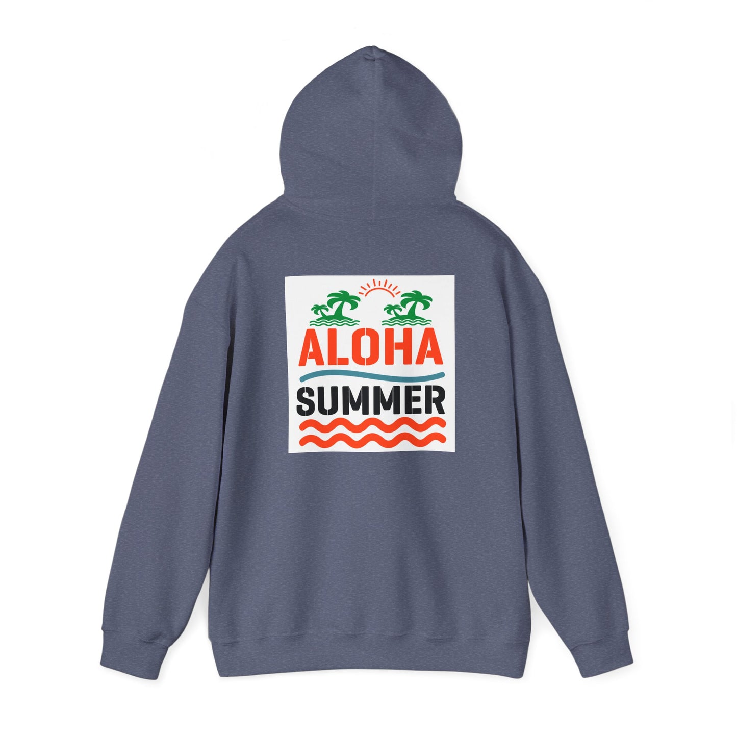 Aloha Summer Hoodie,Tropical Beach Wear,Unisex Sweatshirt,Vacation Outfit, Summer iconic Waikiki Beach Oahu combines urban