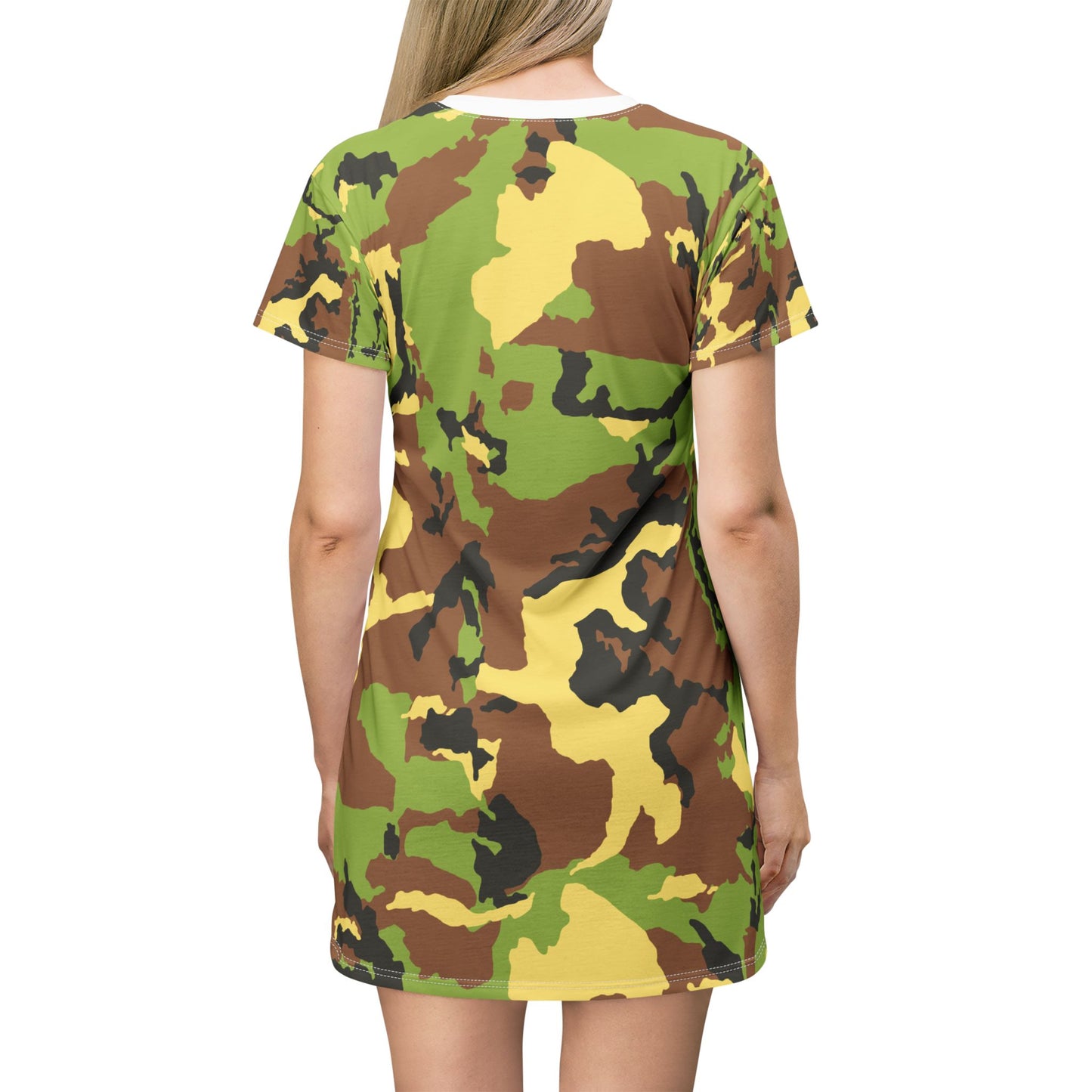 Trendy Camouflage T-Shirt Dress for Casual Outdoor Adventures
