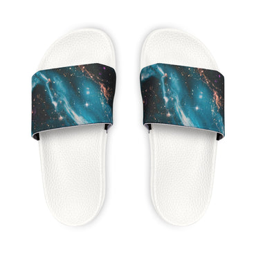 Galaxy Print Men's Removable-Strap Sandals | Unique Summer Footwear | Beach, Pool, Vacation Sandals, Gift for Him