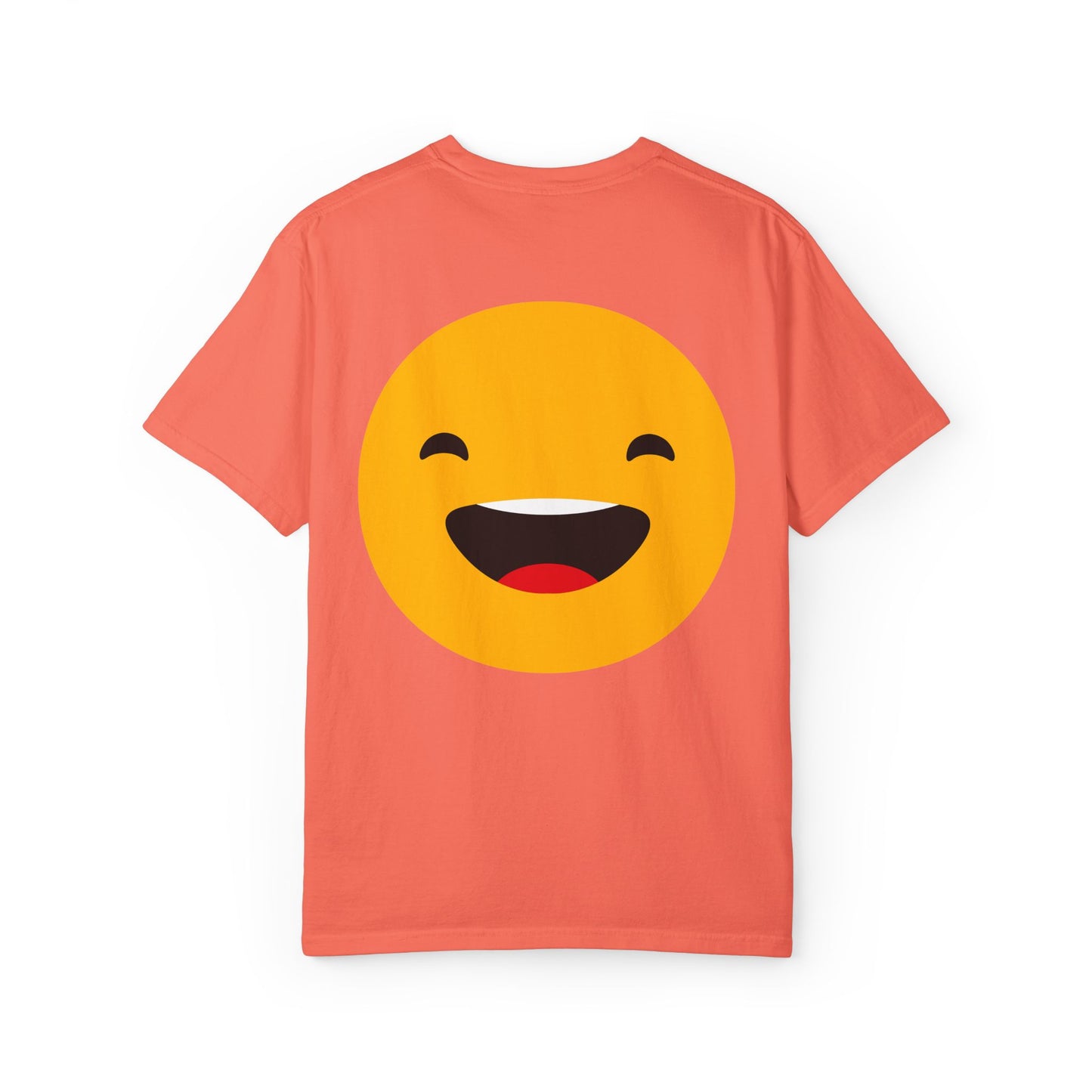 Smiley Face Unisex Garment-Dyed T-Shirt - Fun and Comfortable Casual Wear
