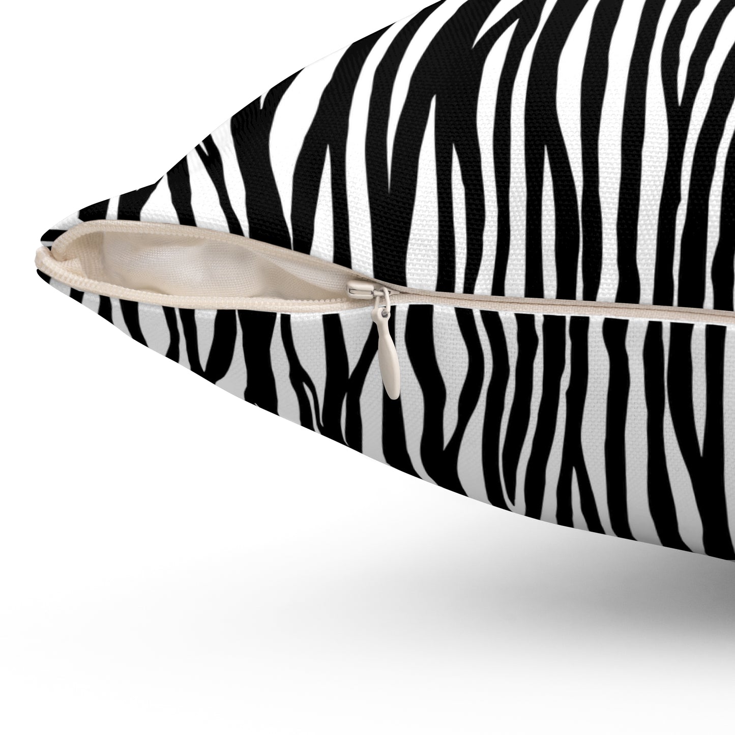 Chic Zebra Print Pillow - Stylish Home Decor, Accent Pillow, Black and White Pillow, Modern Couch Accessory, Animal Print Cushion