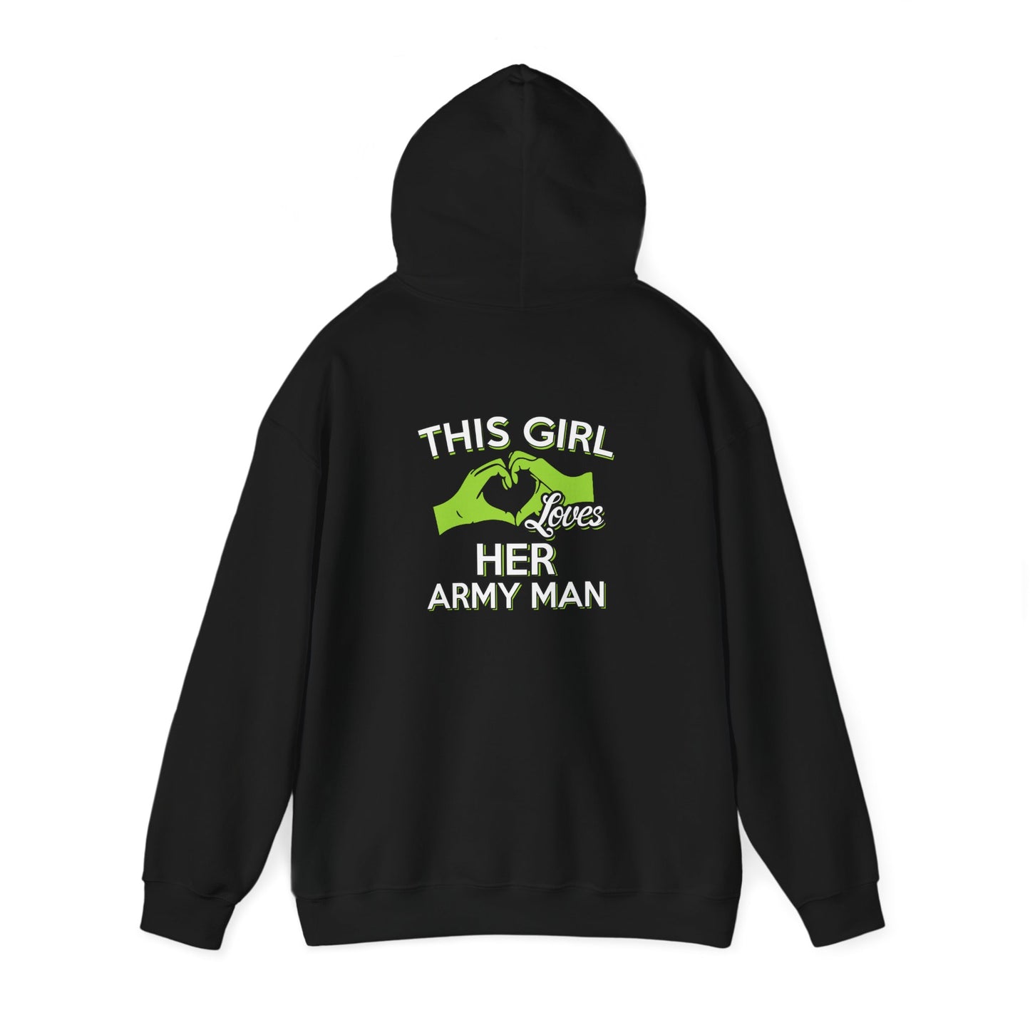 This Girl Loves Her Army Man Hoodie, Military Sweatshirt, Unisex Army Merchandise, Gifts for Military Spouses, Patriotic
