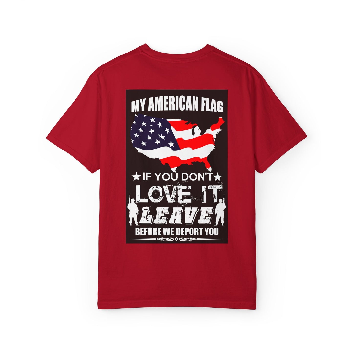 American Flag T-shirt, Patriotic Tee for July 4th, Veterans Support Shirt, Independence Day Top, USA Flag Apparel