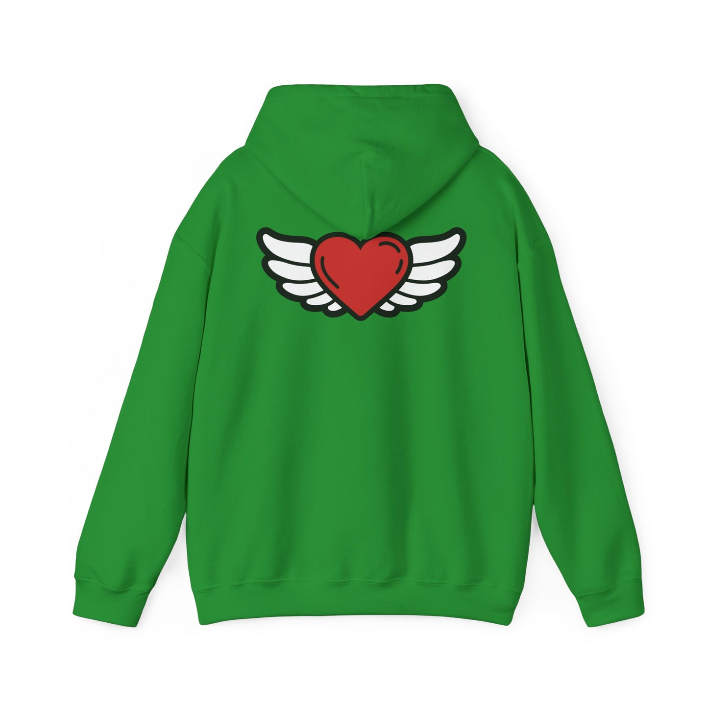 Angel Wings Heart Hoodie - Unisex Heavy Blend™ Sweatshirt for Love & Comfort