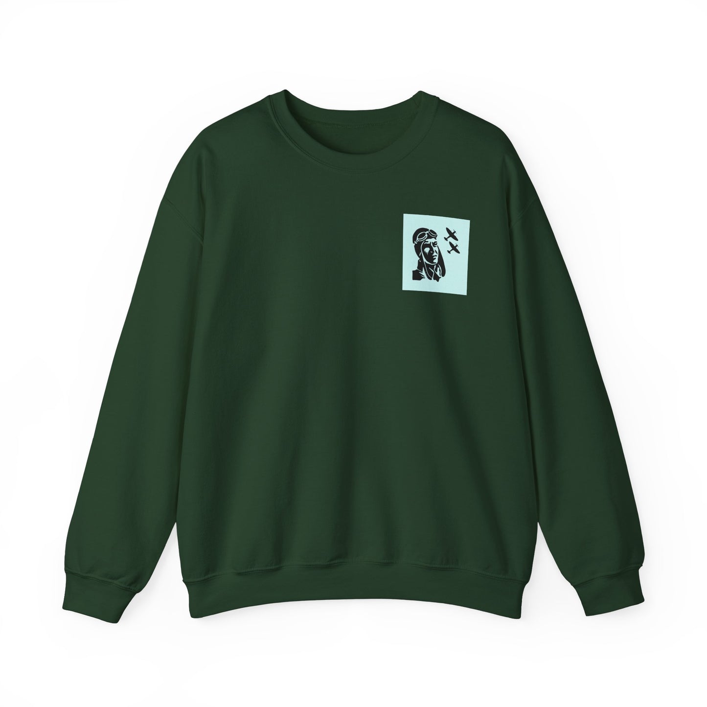 Vintage Aviator Crewneck Sweatshirt - Unisex Heavy Blend