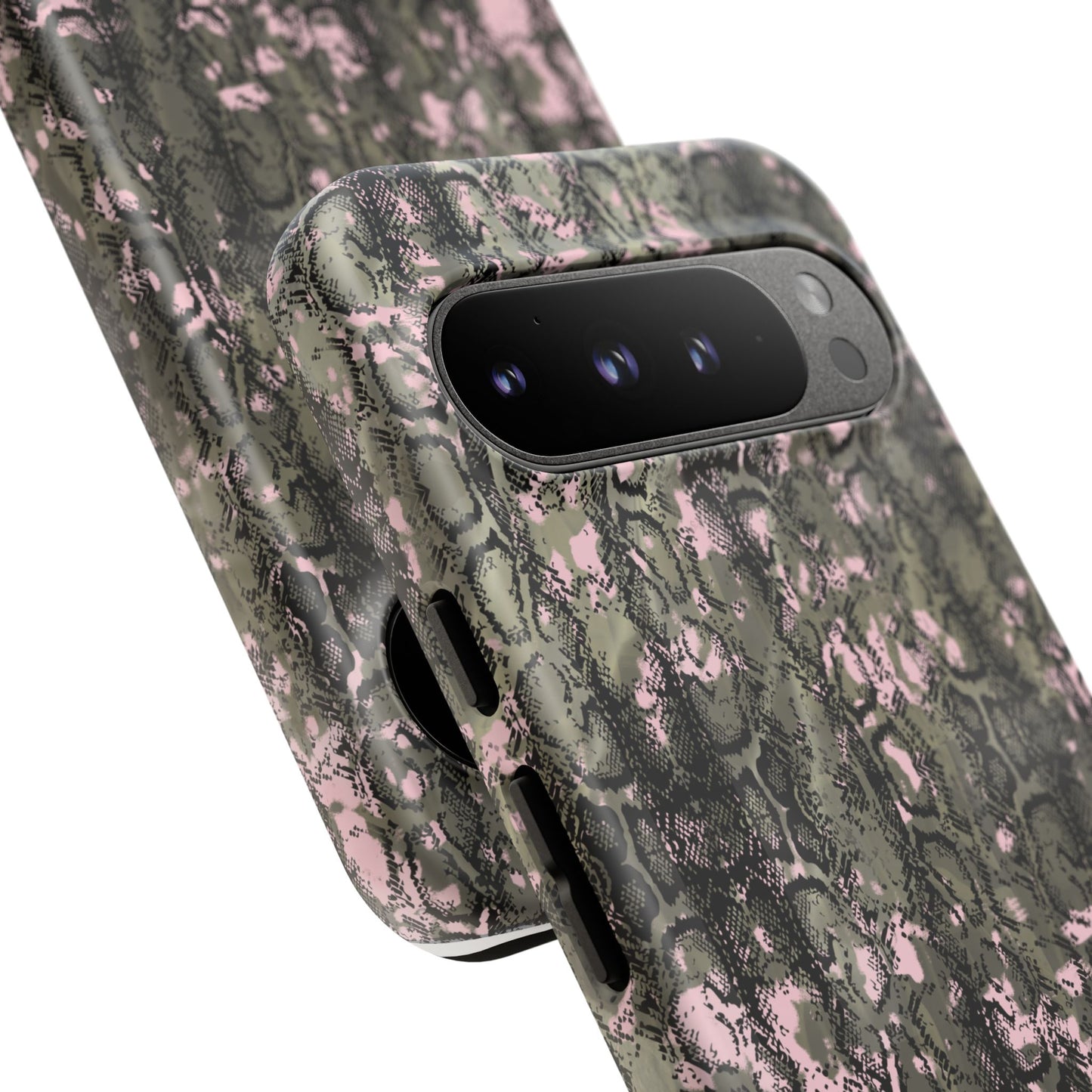 Camo Snake Pattern Phone Case – Rugged Protection Meets Bold Style Turn heads while protecting your phone with this fierce camo snake pattern case—where urban edge meets outdoor grit.