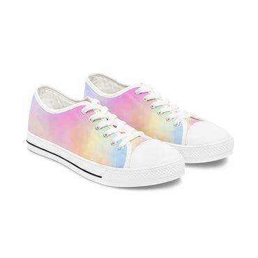 Pastel Gradient Women's Low Top Sneakers - Stylish & Comfortable Casual Footwear
