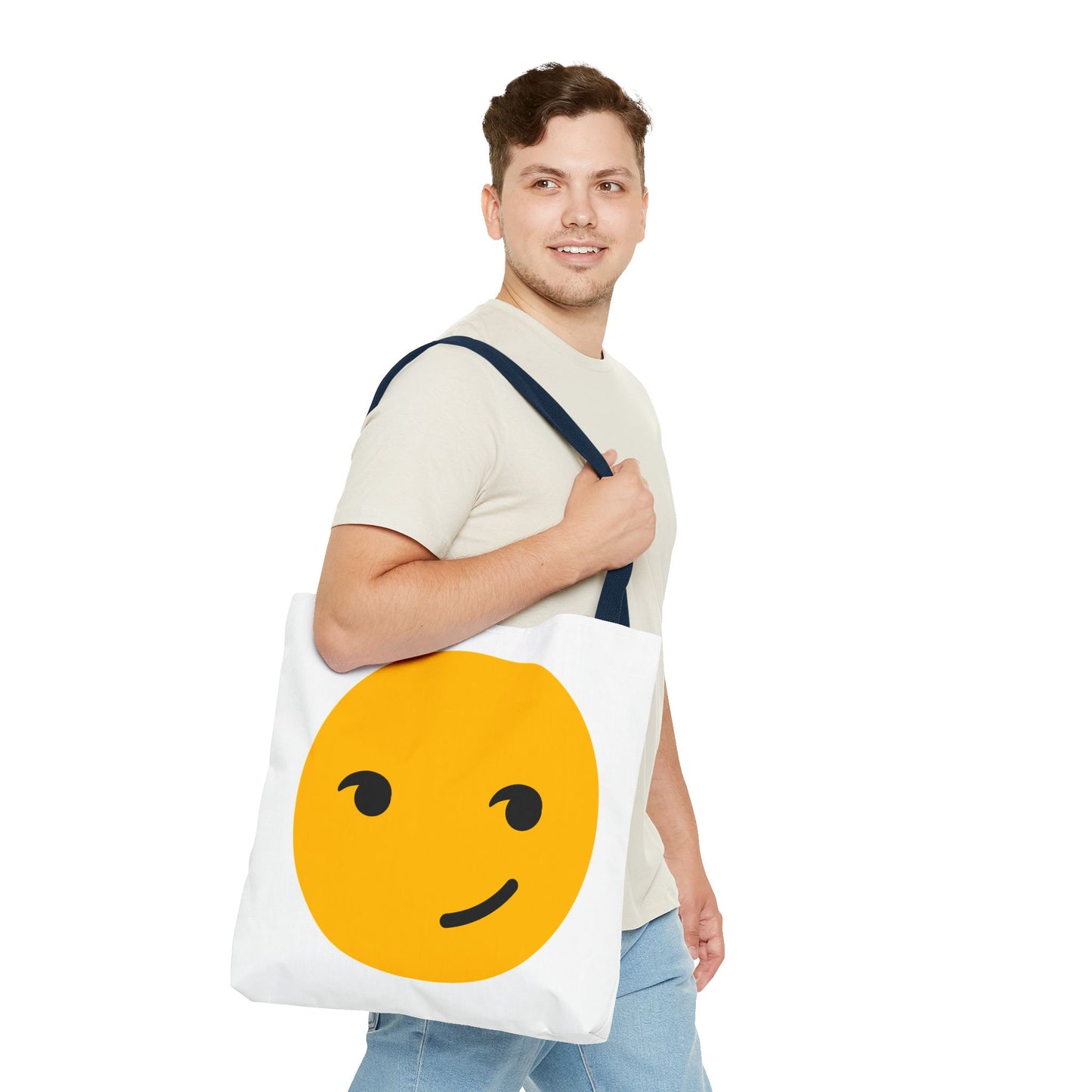Playful Smiley Tote Bag - Cute and Fun Design for Everyday Use