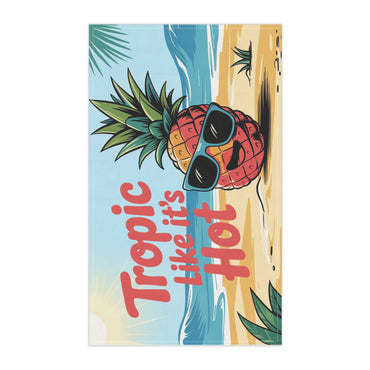 Tropical Pineapple Tea Towels, Fun Kitchen Decor, Summer Vibe, Gift for Foodies, Beach Theme, BBQ Essentials