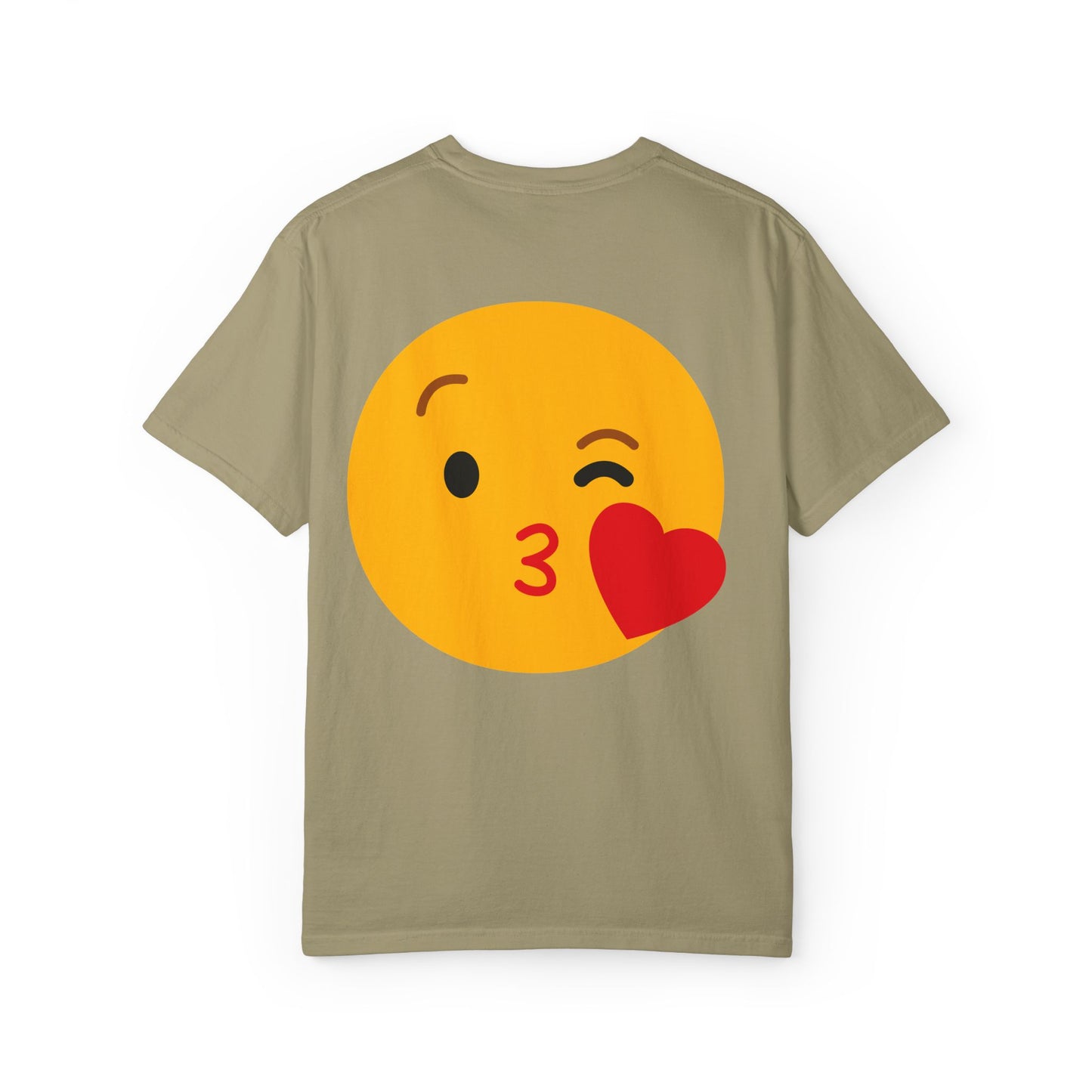 Unisex Emoji Love T-shirt - Playful Kiss & Wink Design