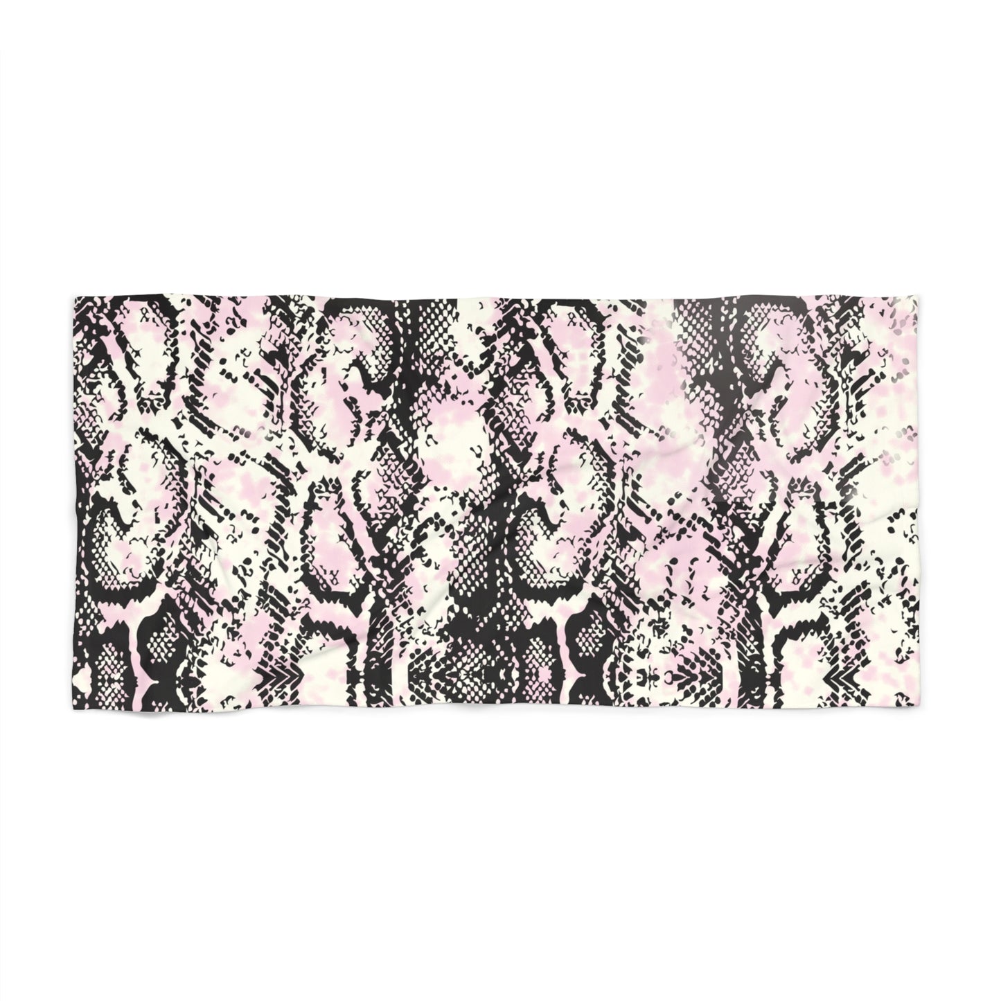 Tropical Vibe Beach Towel - Stylish Python Print for Summer Fun