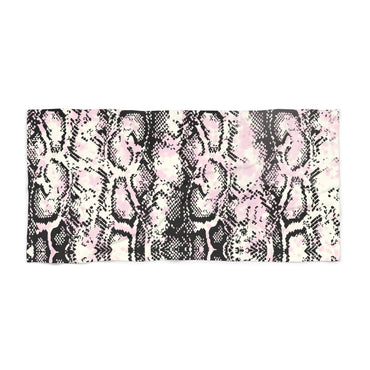 Tropical Vibe Beach Towel - Stylish Python Print for Summer Fun
