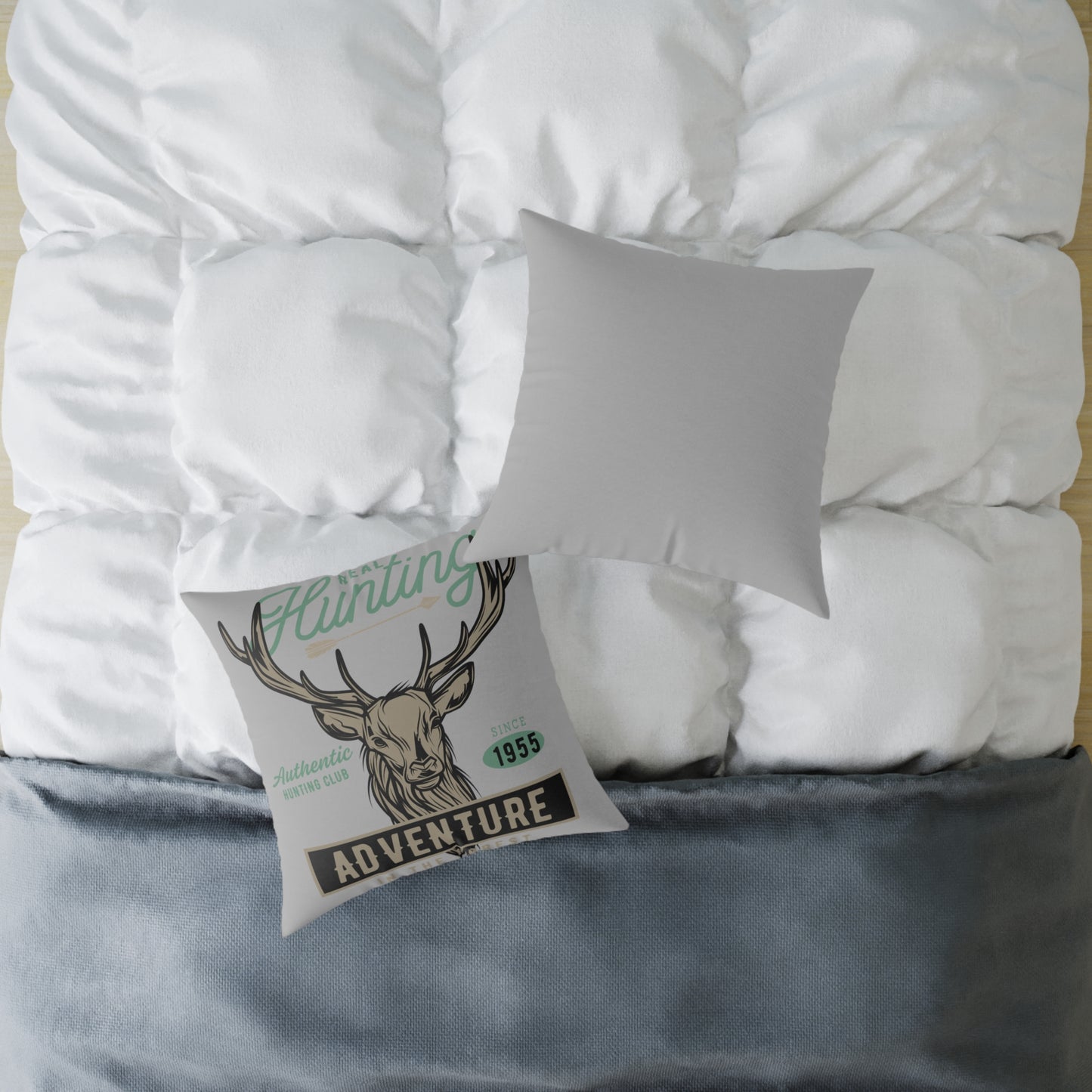 Adventure Hunting Club Pillow - Rustic Home Decor