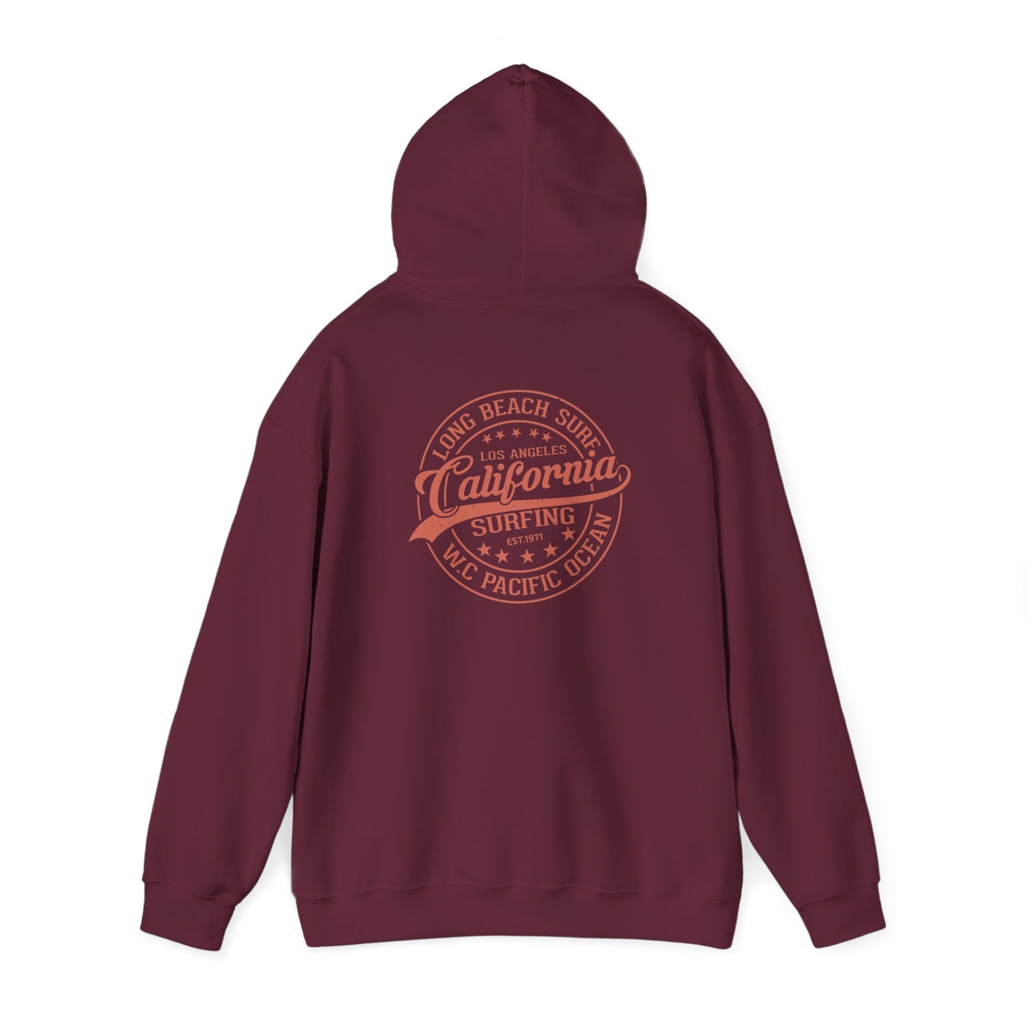 California Surf Hoodie, Cozy Sweatshirt for Beach Lovers, Perfect Gift for Surfers, Summer Vibes Apparel, Unisex Surfing