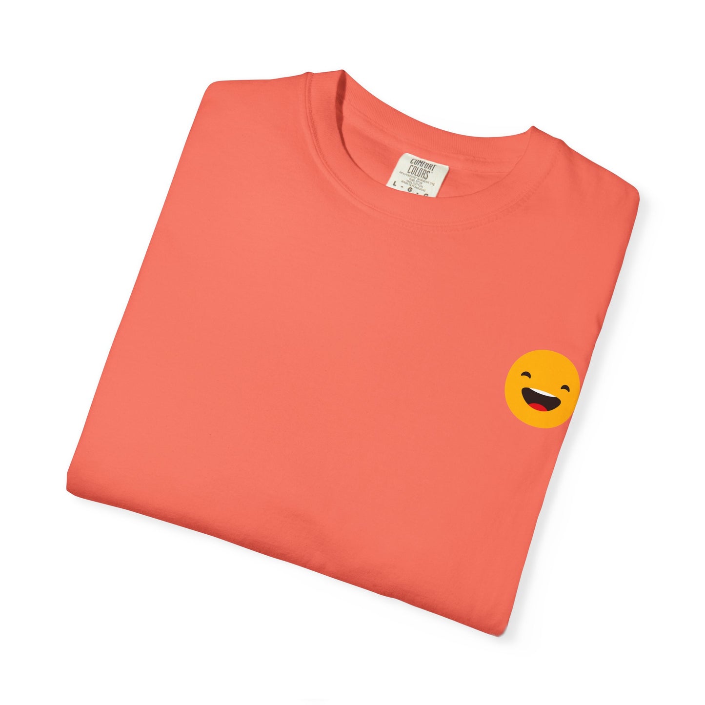 Smiley Face Unisex Garment-Dyed T-Shirt - Fun and Comfortable Casual Wear