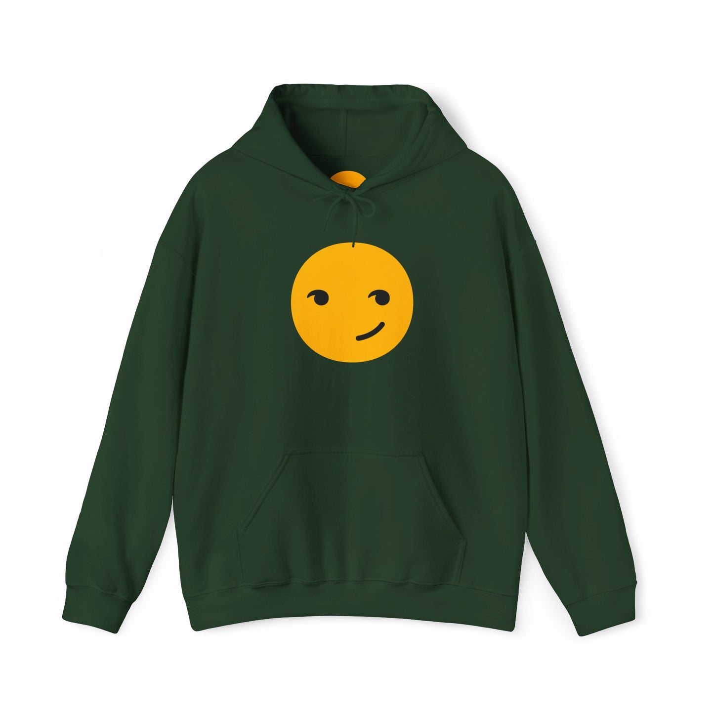 Smiley Face Unisex Heavy Blend Hooded Sweatshirt – Cozy & Playful Comfort for All Occasions