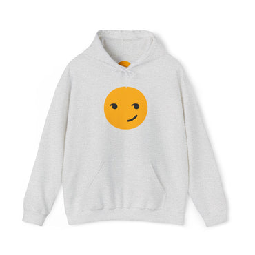 Smiley Face Unisex Heavy Blend Hooded Sweatshirt – Cozy & Playful Comfort for All Occasions