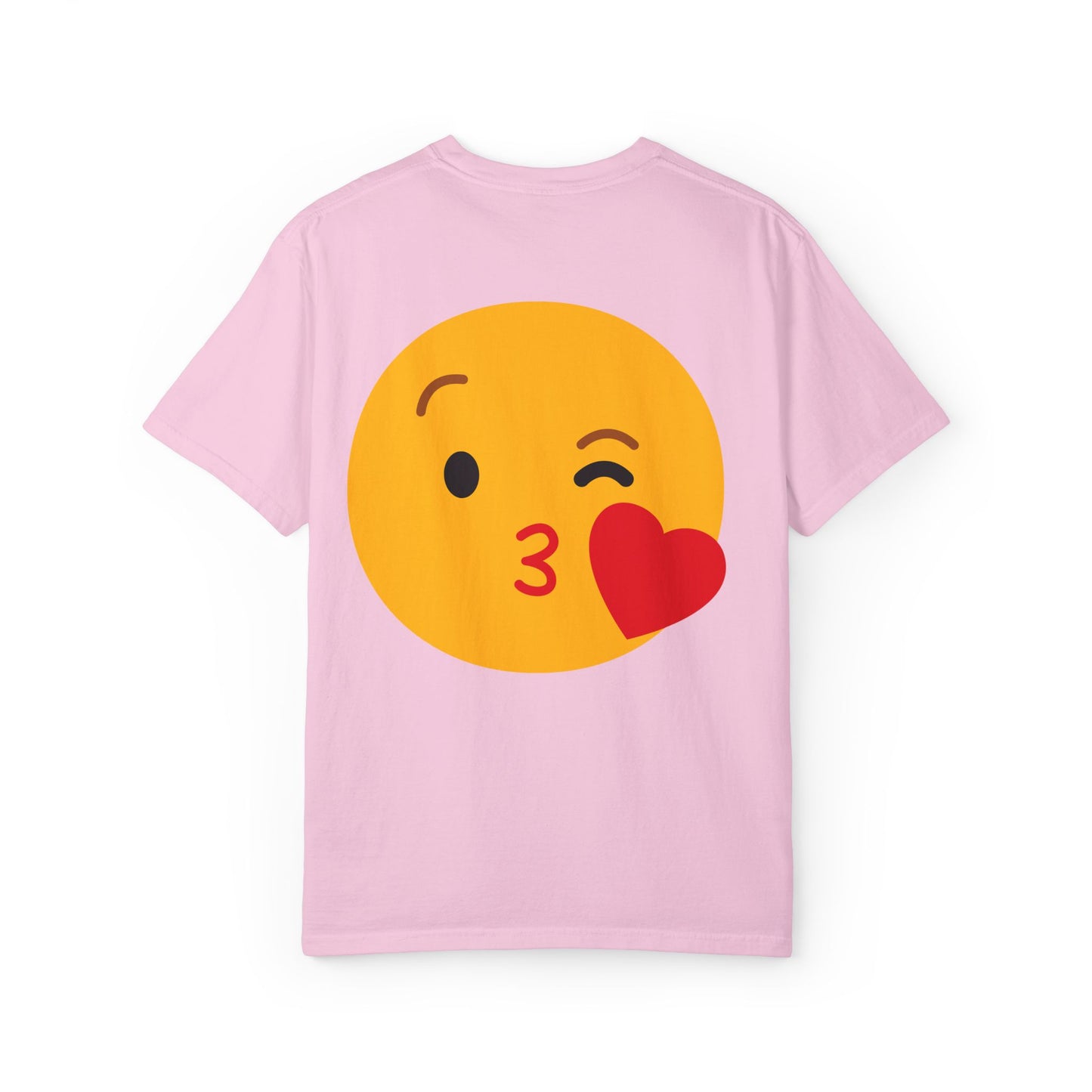 Unisex Emoji Love T-shirt - Playful Kiss & Wink Design