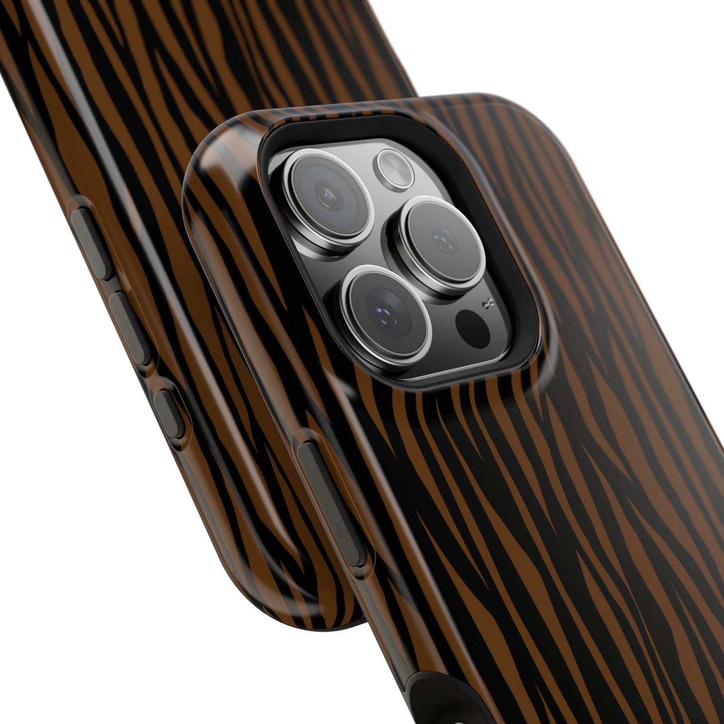 Stylish Magnetic Tough Phone Case - Bold Striped Design