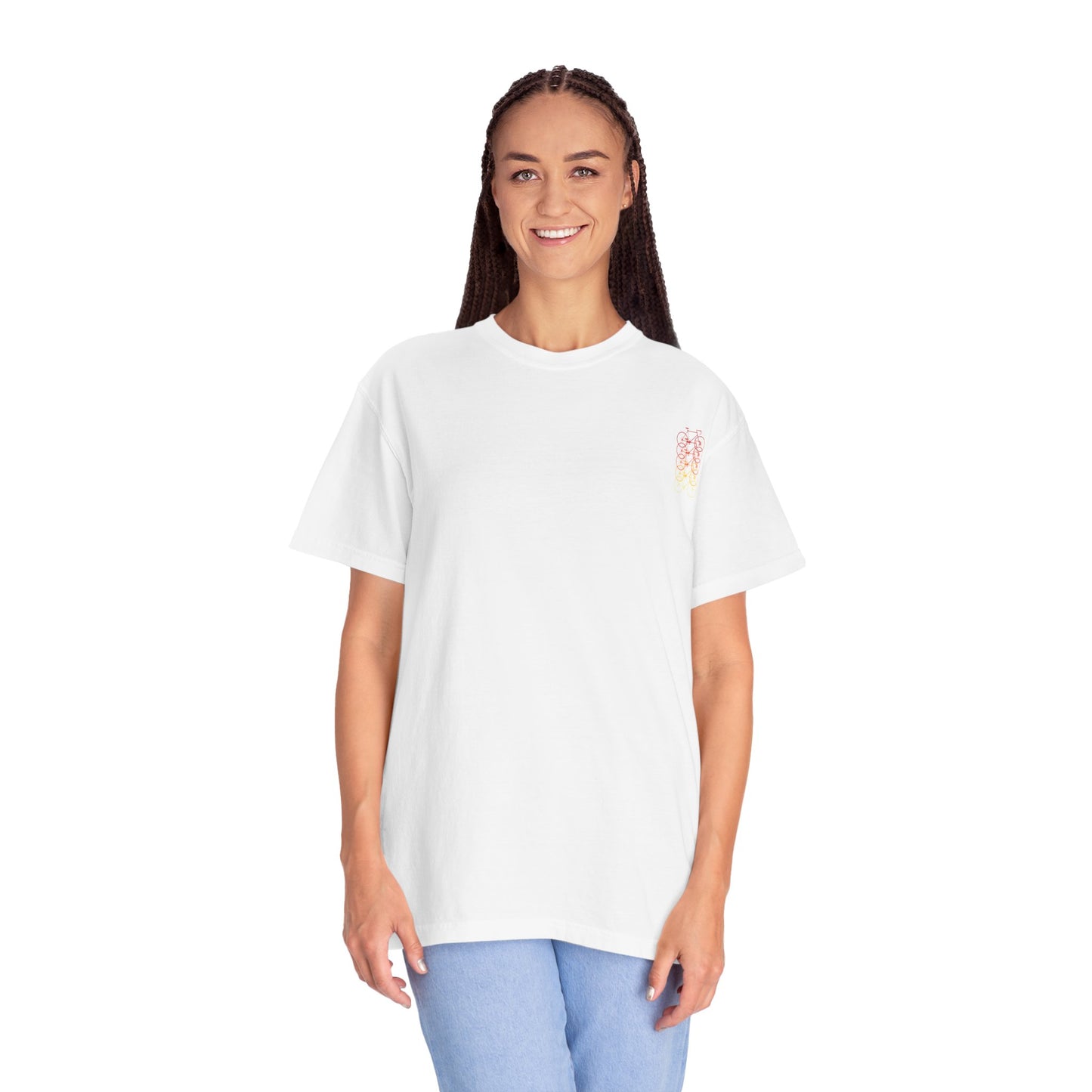 Gradient Bicycle Unisex T-Shirt - Perfect for Cycling Enthusiasts