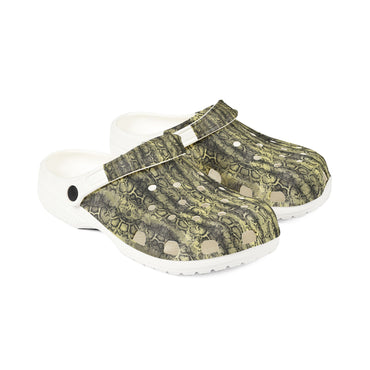 Stylish EVA Foam Rubber Clogs with Snakeskin Print