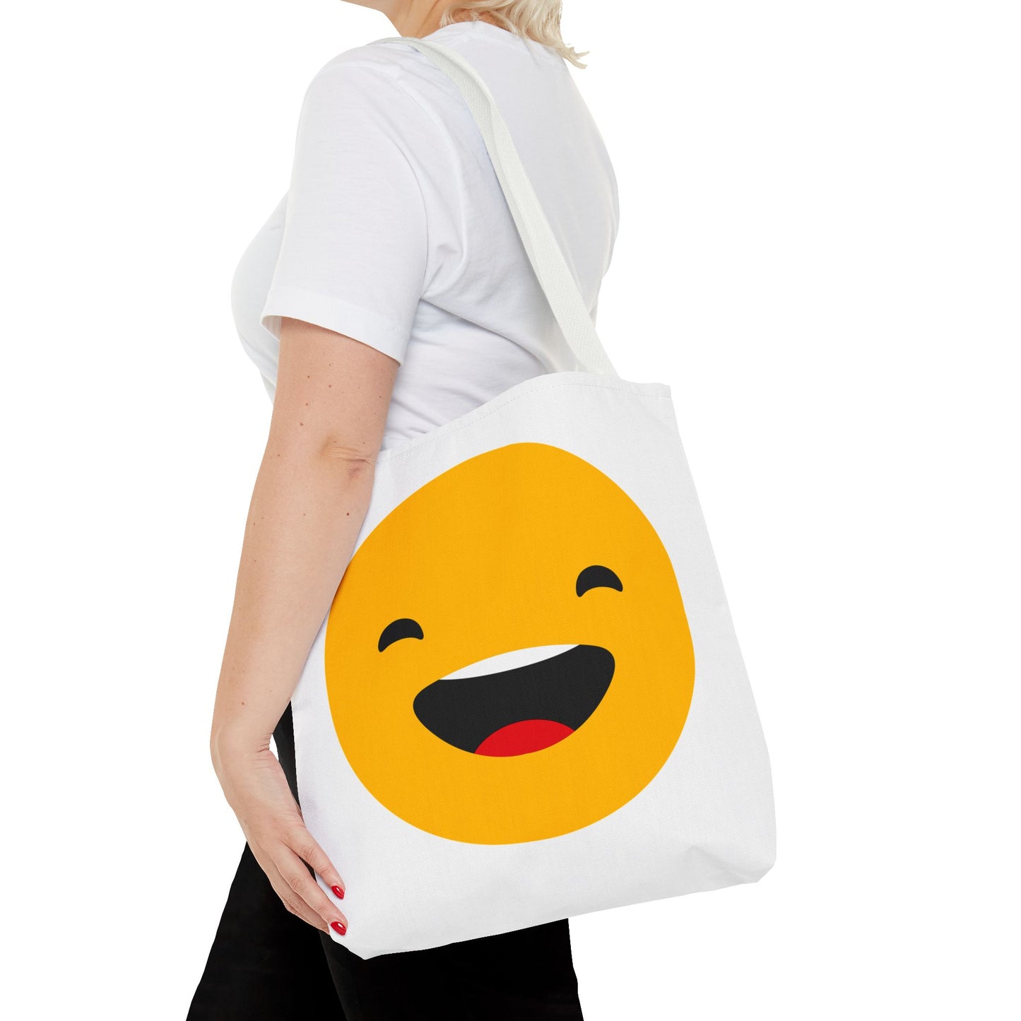 Smiley Face Tote Bag - Fun and Cheerful Reusable Shopping Bag