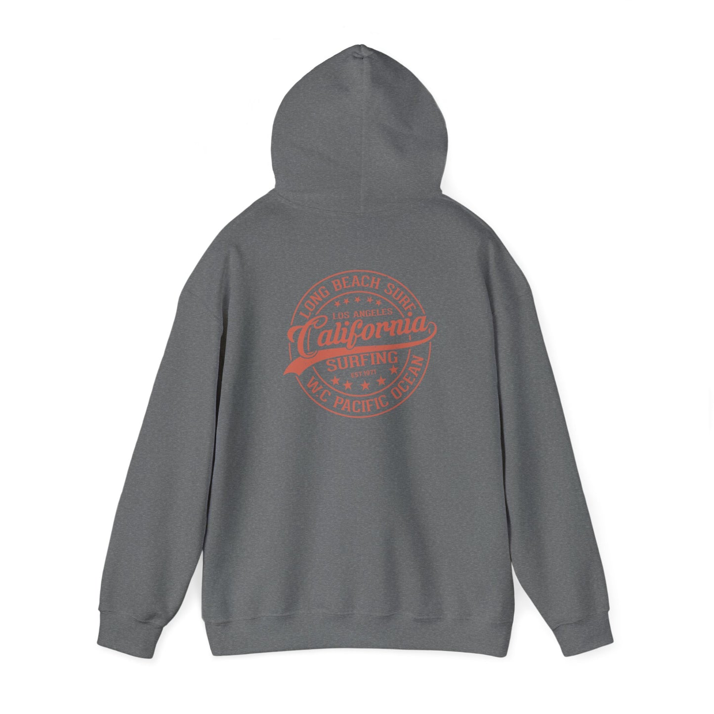 California Surf Hoodie, Cozy Sweatshirt for Beach Lovers, Perfect Gift for Surfers, Summer Vibes Apparel, Unisex Surfing