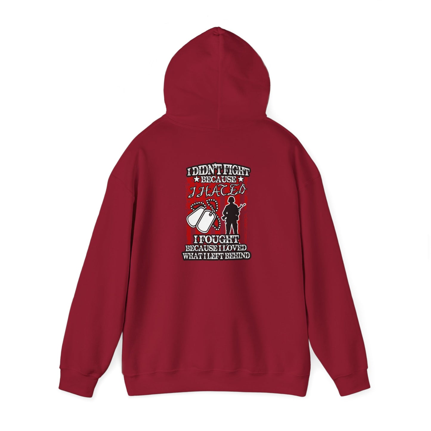 Military Supporter Hoodie, Patriotic Sweatshirt, Independence Day Gift, Veteran Clothing, USA Flag Apparel