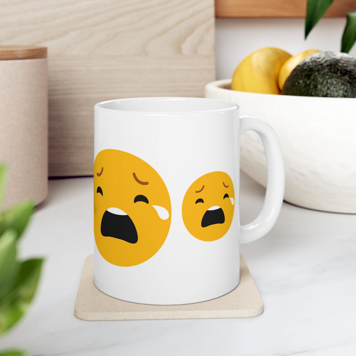 Funny Emotion Ceramic Mug - 11oz & 15oz - Perfect Gift for Friends and Family