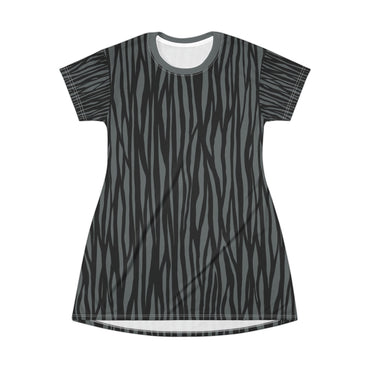 Trendy Zebra Print T-Shirt Dress for Casual Summer Style
