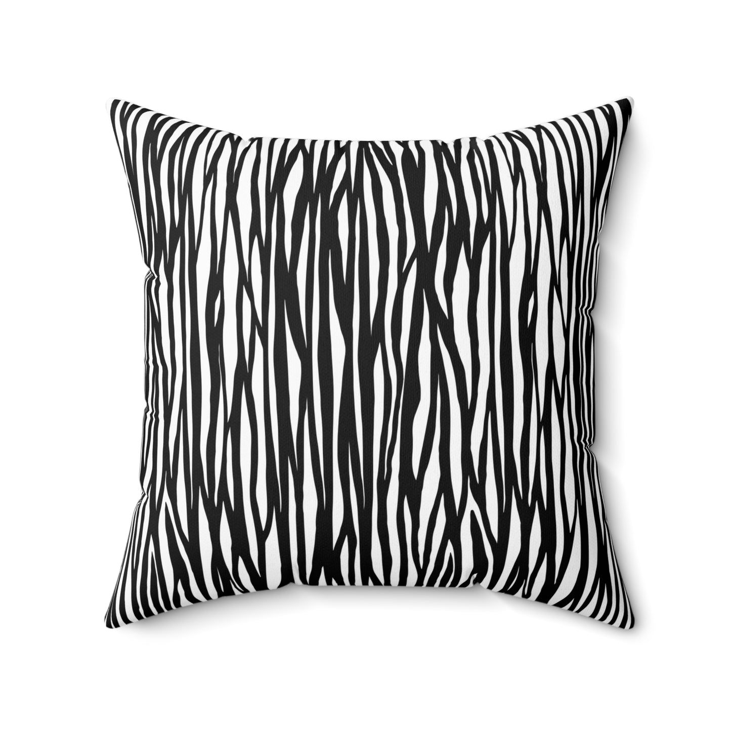Chic Zebra Print Pillow - Stylish Home Decor, Accent Pillow, Black and White Pillow, Modern Couch Accessory, Animal Print Cushion