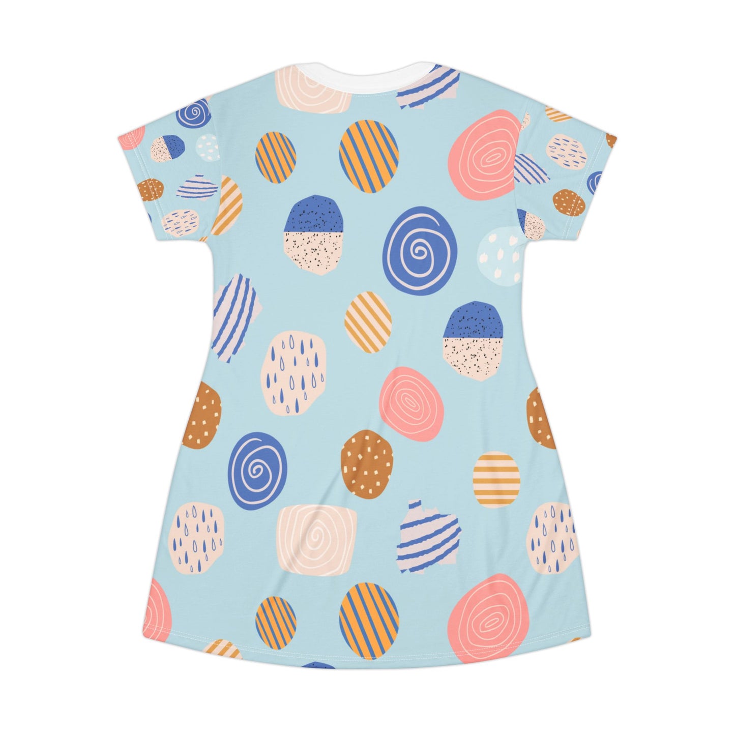 Colorful Abstract T-Shirt Dress for Casual Summer Vibes