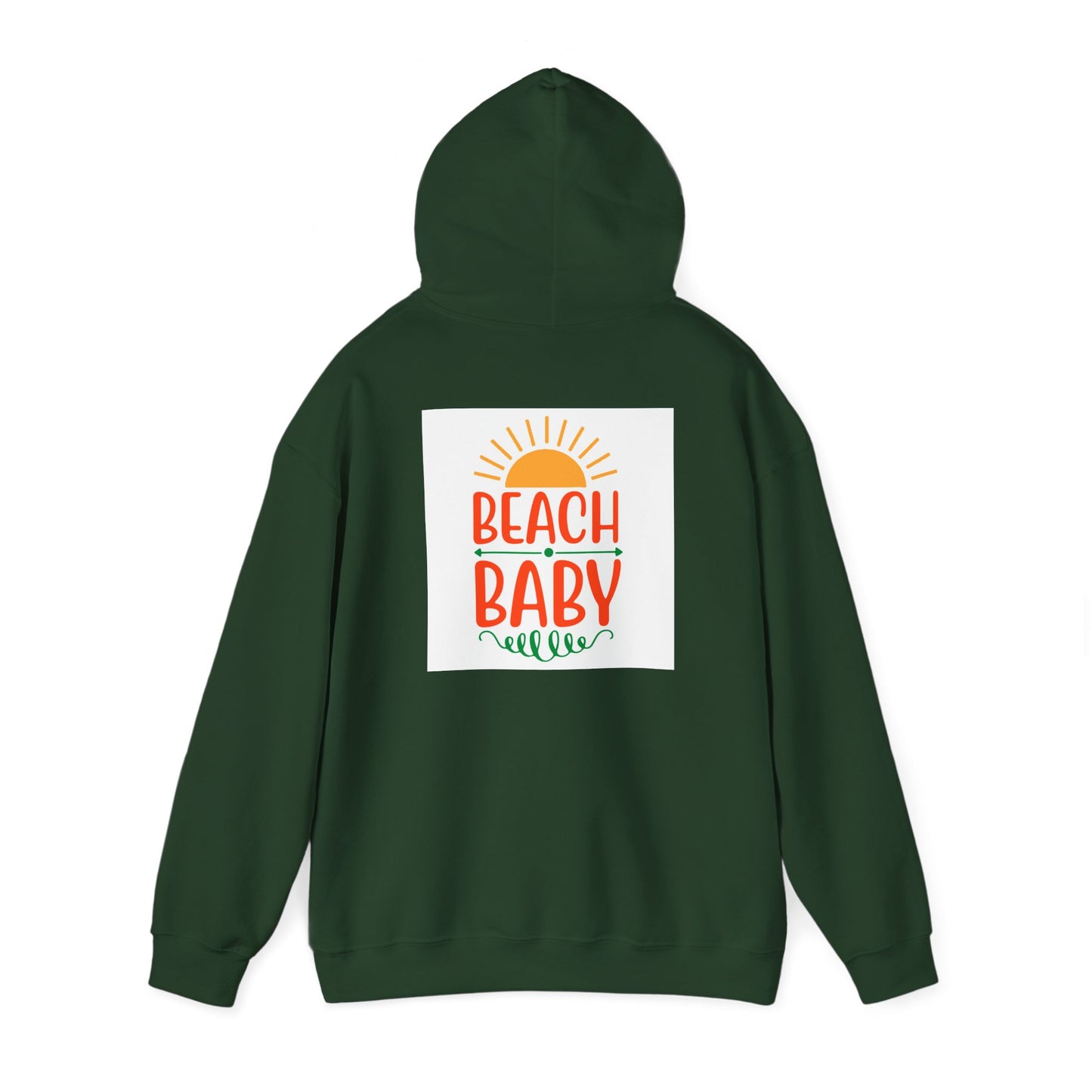 Beach Baby Hooded Sweatshirt | Summer Vibes, Beach Lover Gift, Unisex Casual Wear, Cozy Hoodie, Fun Beachwear