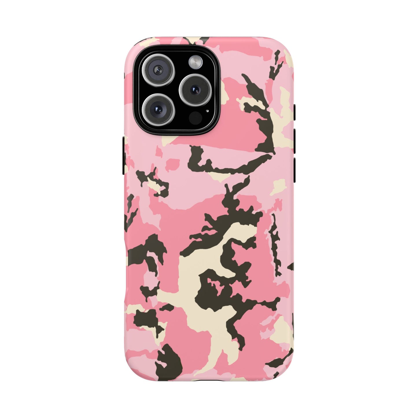 Stylish Tough Phone Case – Pink Camo Design for Bold Protection Make a statement while keeping your phone safe with this eye-catching pink camouflage case that blends fashion with durability.