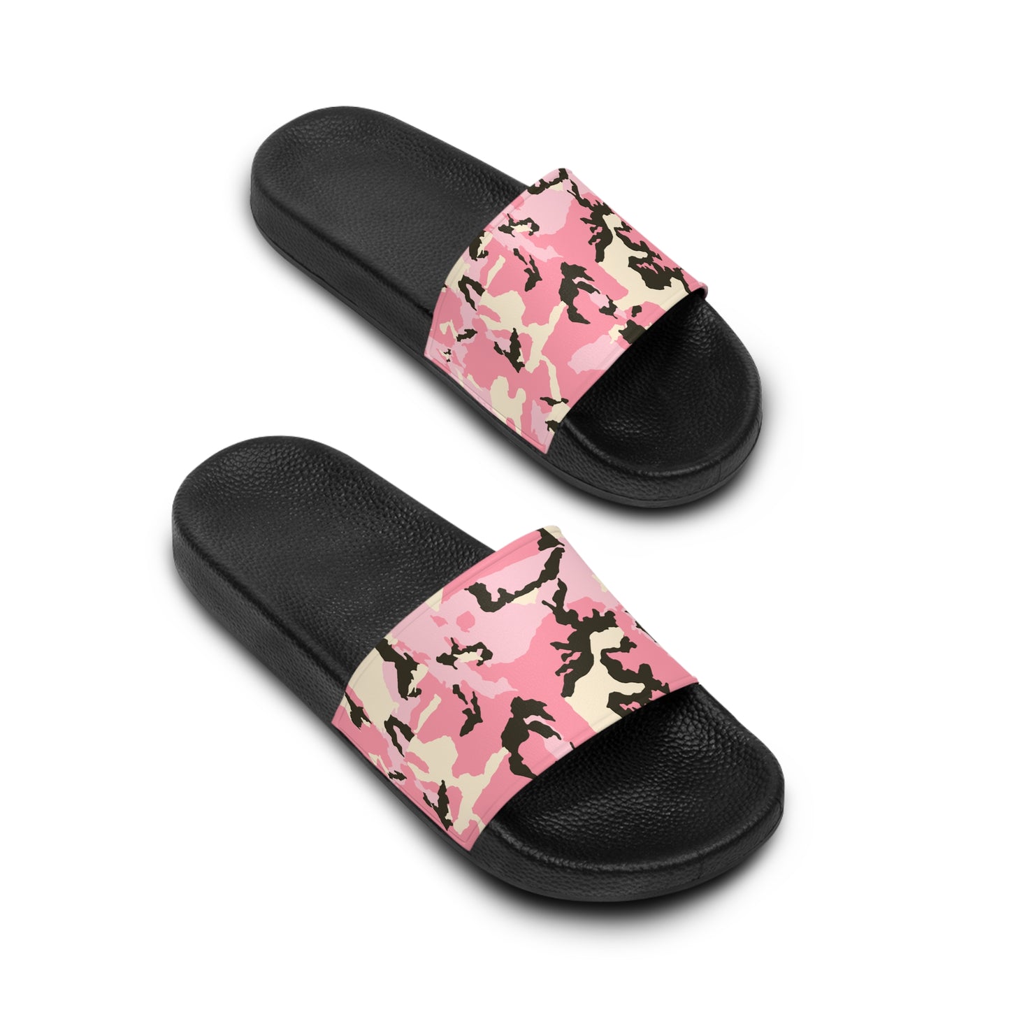 Fashionable Pink Camo Slide Sandals for Women