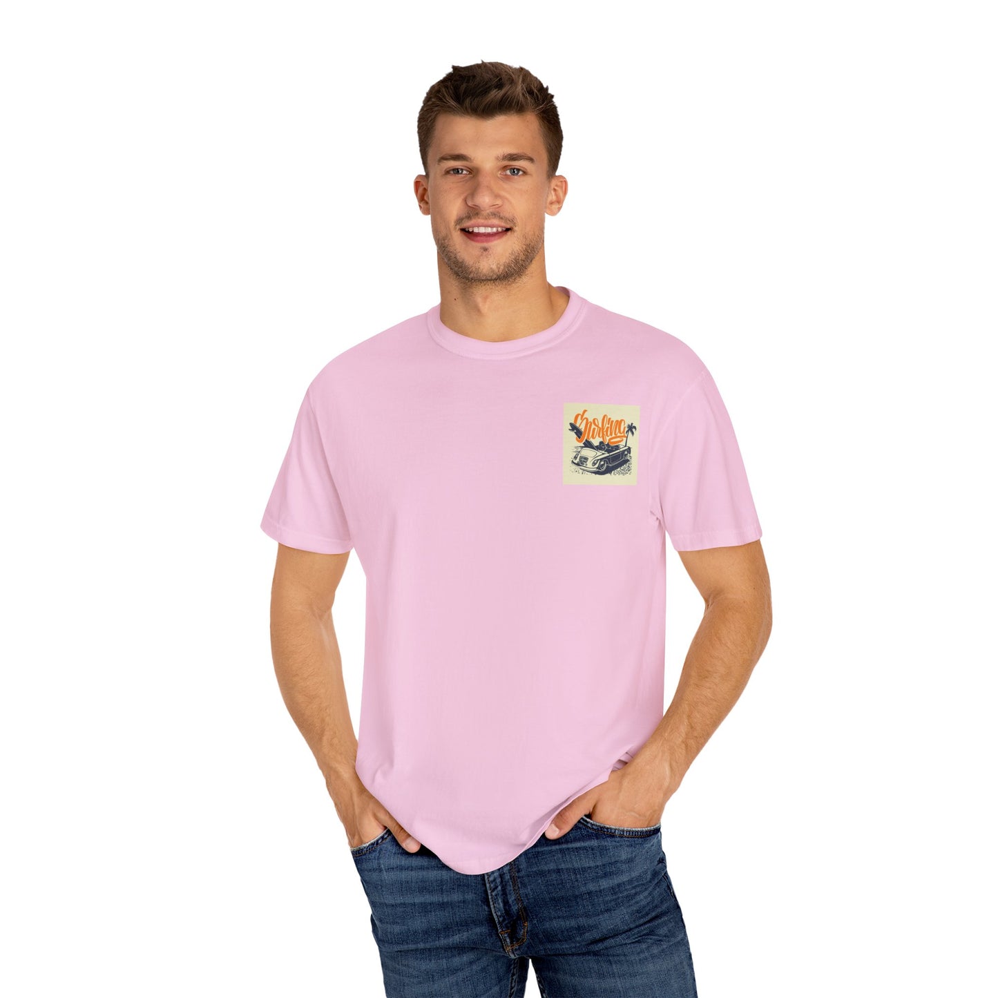 Retro Surfing Unisex T-Shirt, Beach Vibe Tee, Summer Casual Wear, Vacation Shirt, Surf Lover Gift, Ocean Adventure Top