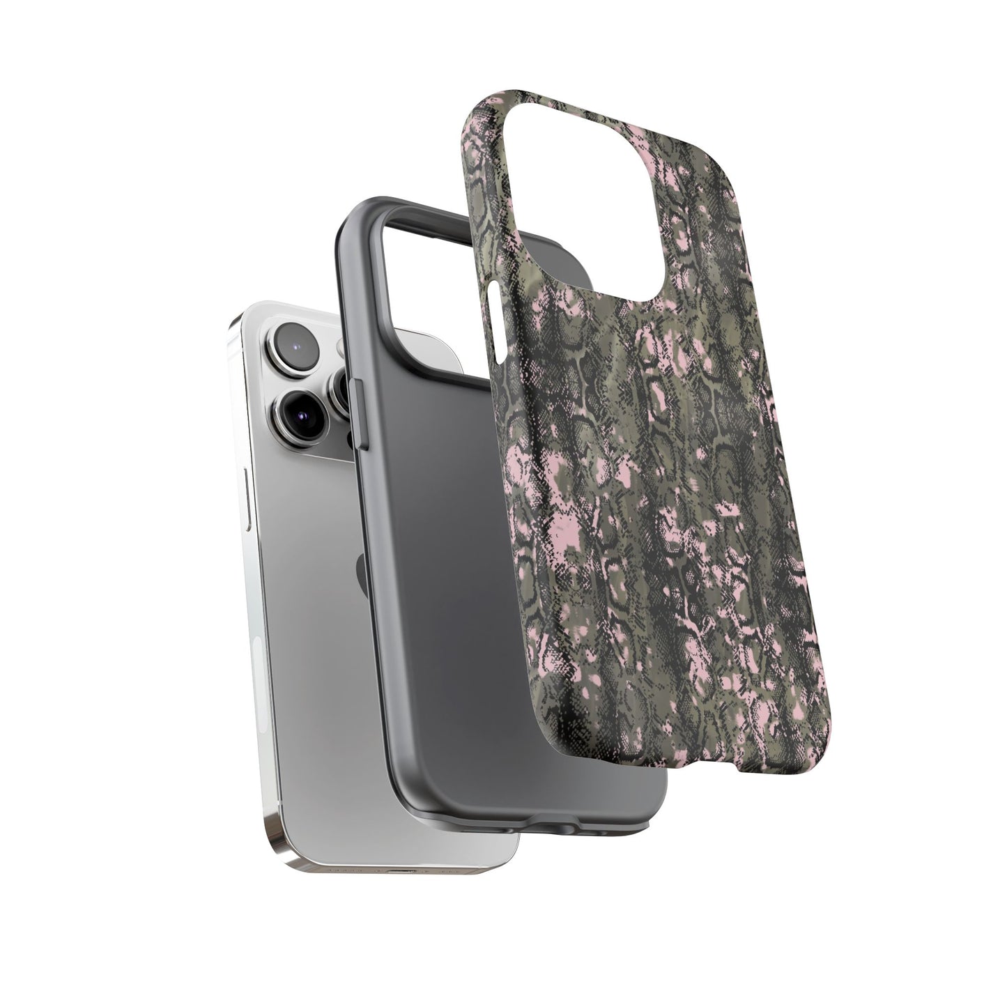Stylish Snake Print Phone Case for Tough Protection