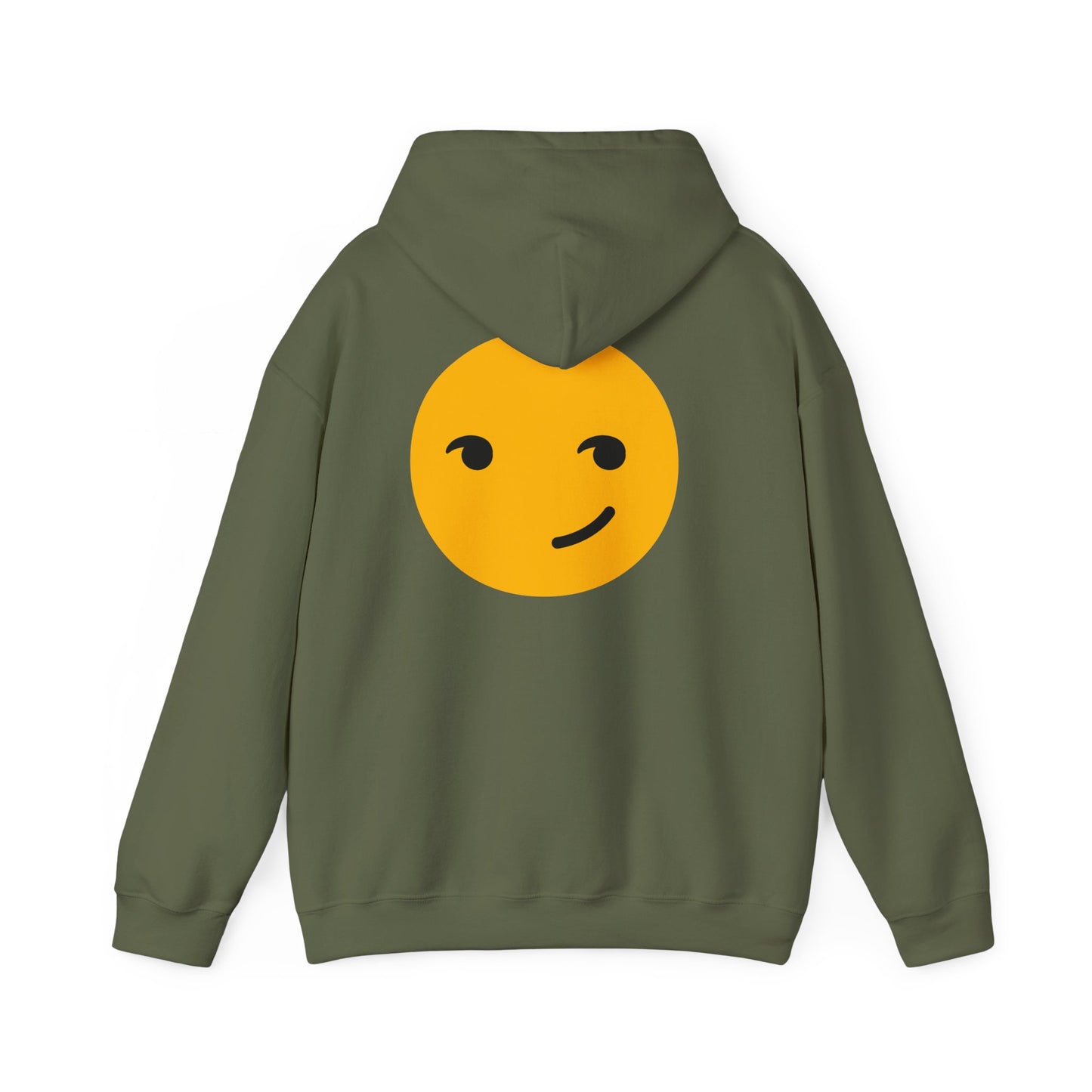 Smiley Face Unisex Heavy Blend Hooded Sweatshirt – Cozy & Playful Comfort for All Occasions
