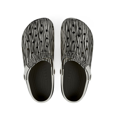 Stylish Zebra Print EVA Foam Shoes, Comfortable Clogs, Perfect for Home, Garden, Beach, Casual Outings, Summer Footwear