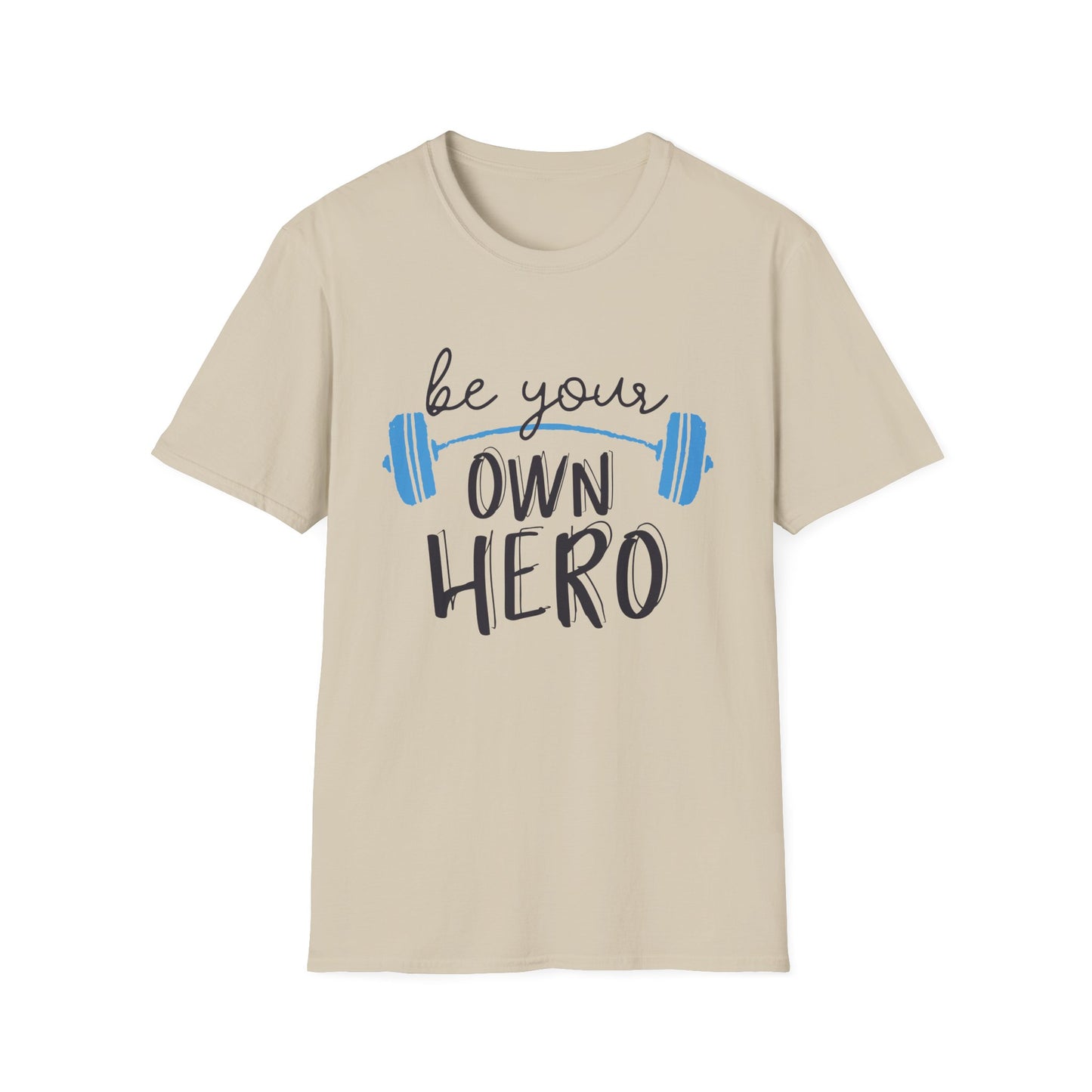 Motivational Unisex T-Shirt - "Be Your Own Hero" - Casual Gift, Positive Vibes, Everyday Wear, Friendly Apparel