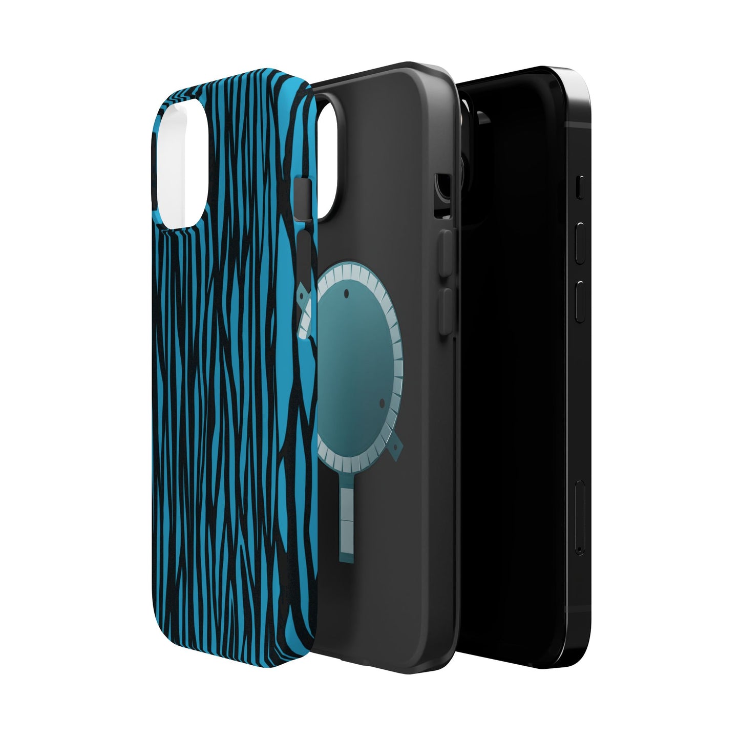 Zebra Print Magnetic Tough Case for iPhone - Durable & Stylish Phone Protection
