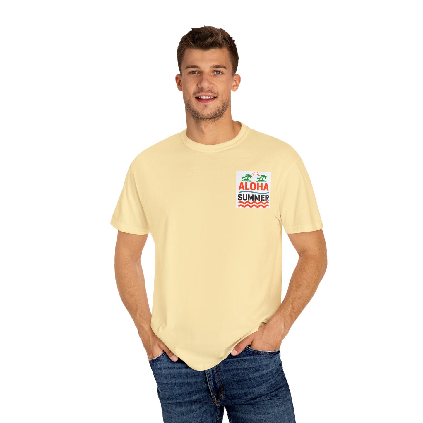 Aloha Summer Unisex T-Shirt, Beach Shirt, Vacation Tee, Summer Apparel, Tropical Graphic Tee, iconic Waikiki Beach Maui ,Oahu