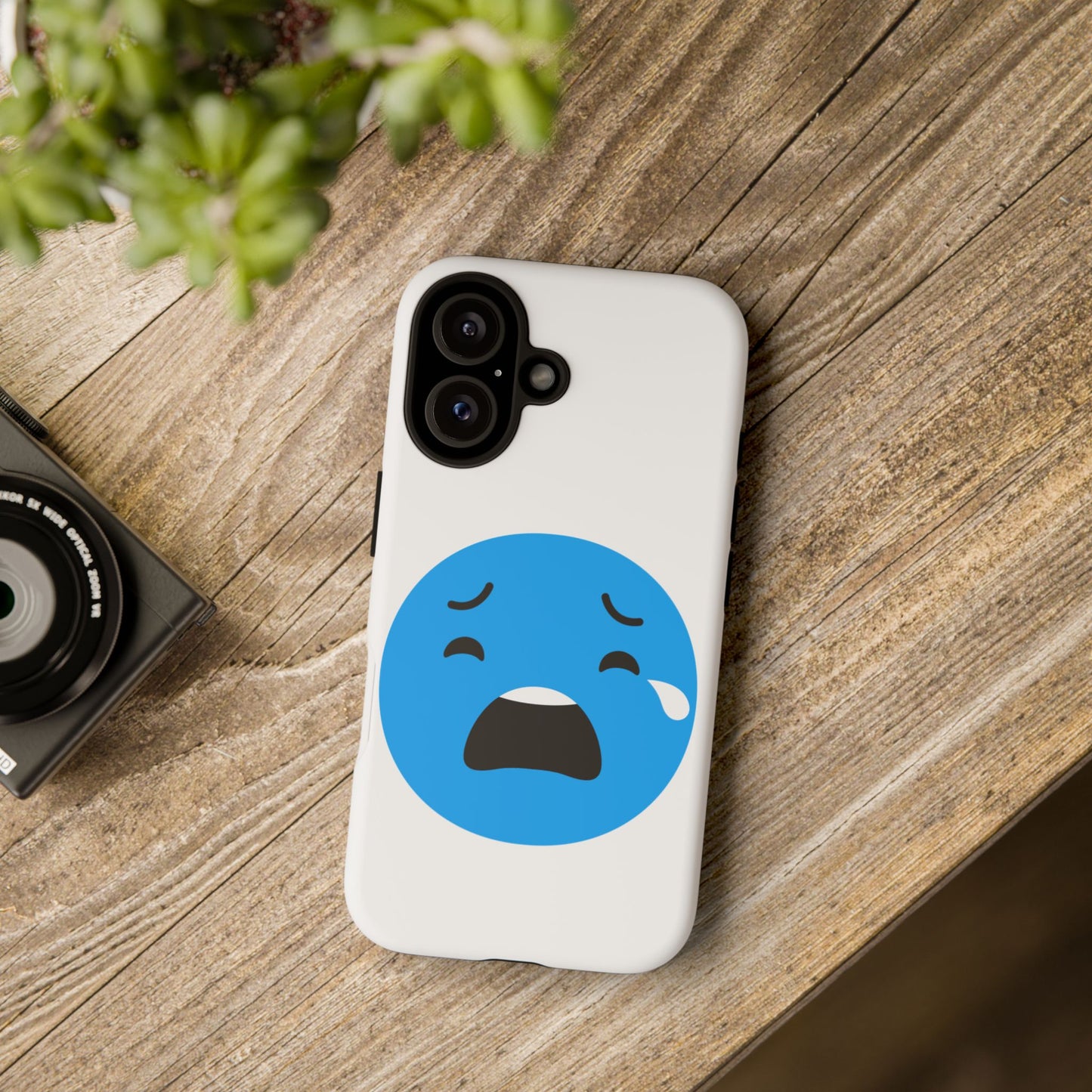 Funny Sad Face Phone Case - Tough and Stylish