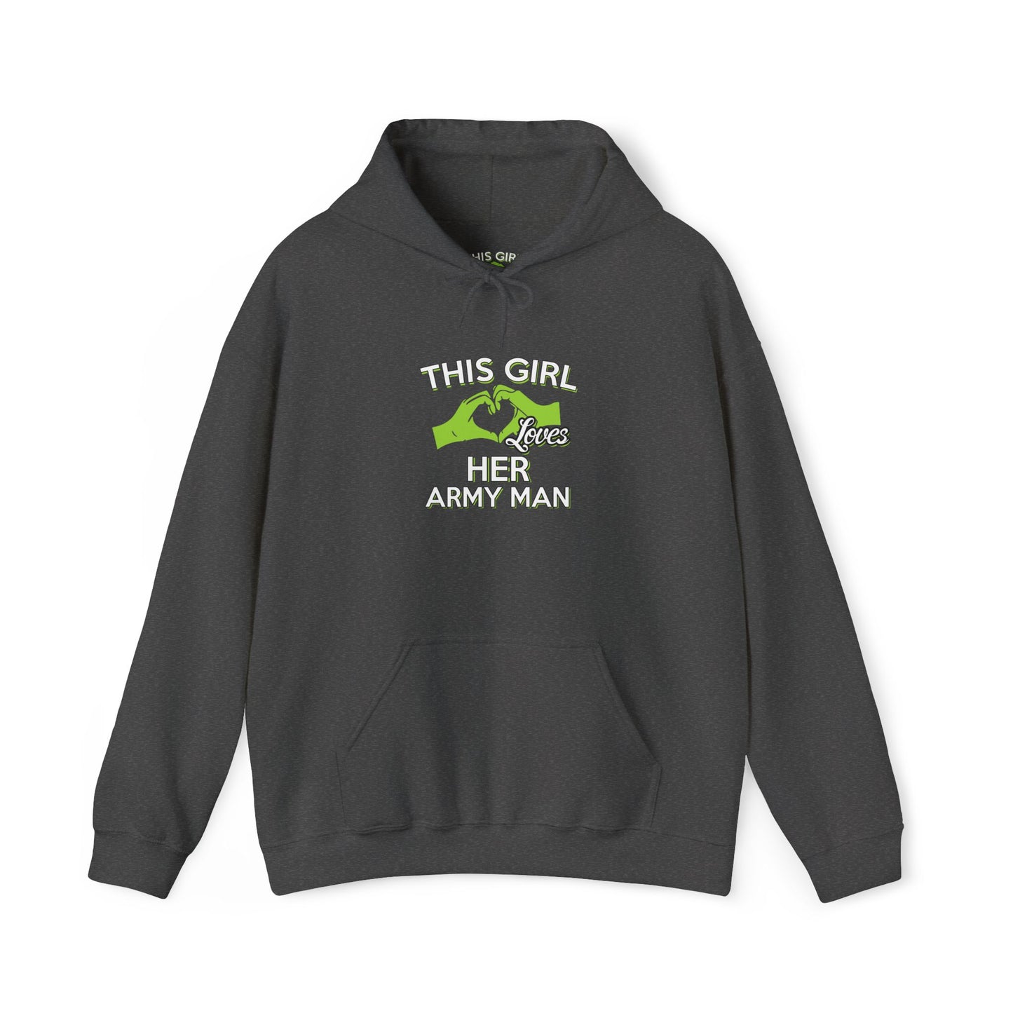 This Girl Loves Her Army Man Hoodie, Military Sweatshirt, Unisex Army Merchandise, Gifts for Military Spouses, Patriotic