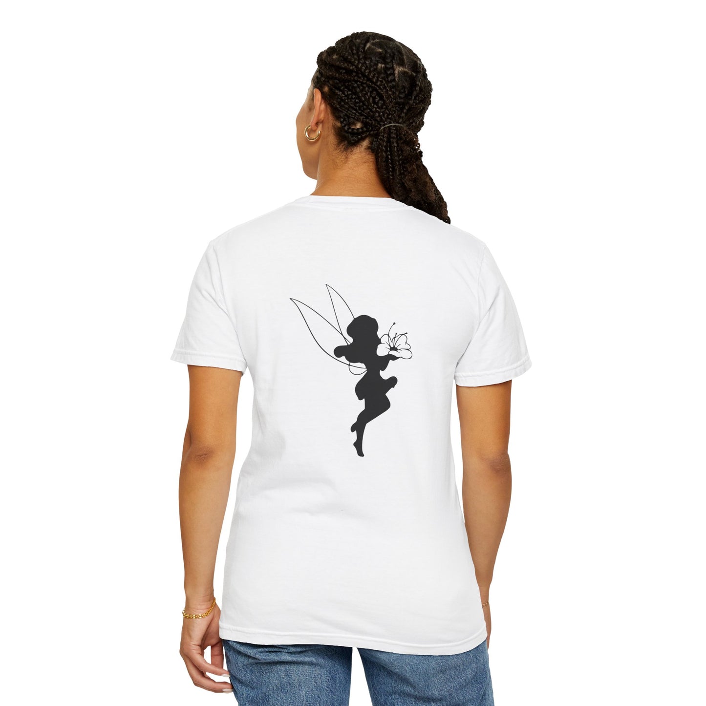 Whimsical Fairy Unisex T-Shirt - Garment-Dyed, Enchanting Design