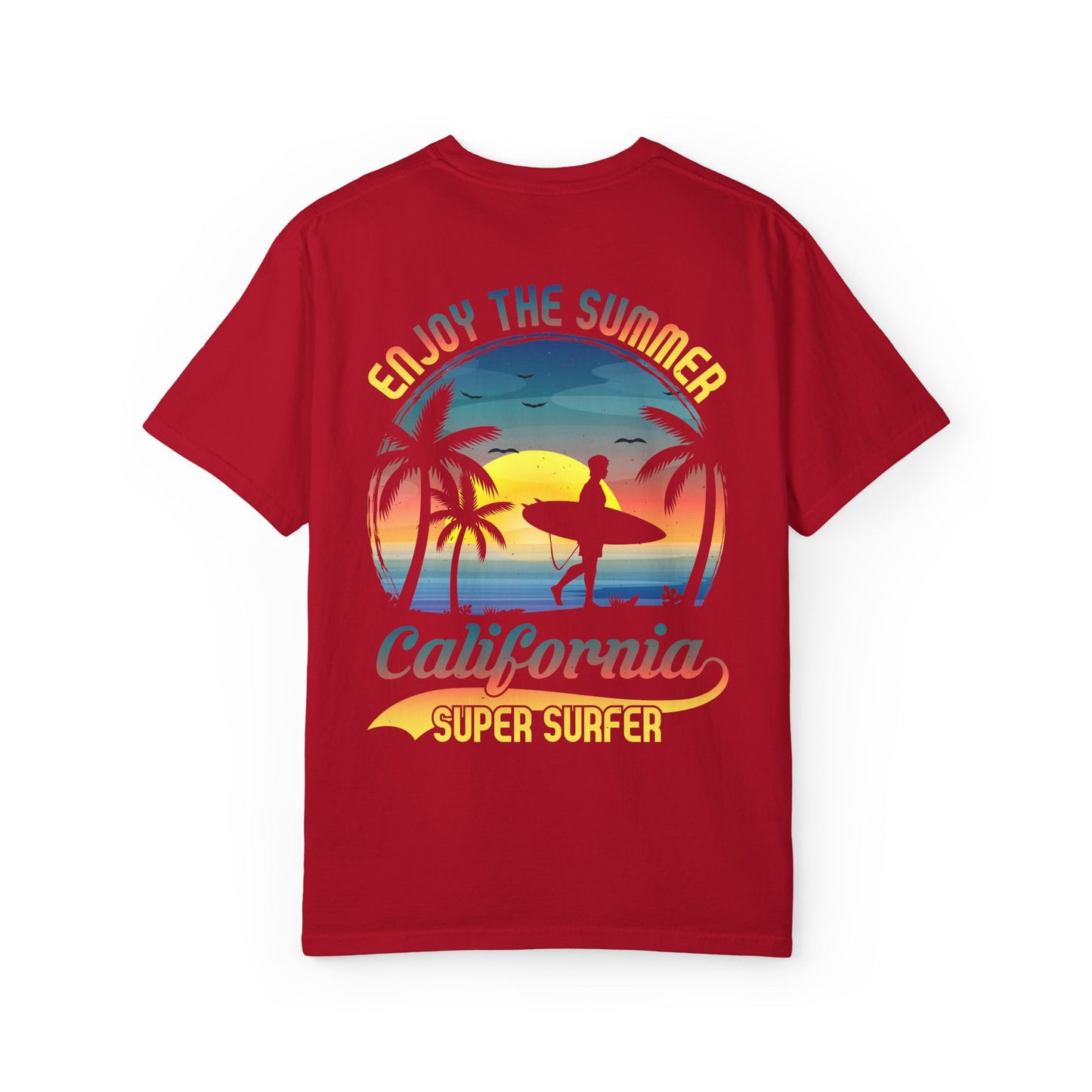 California Summer Vibes T-Shirt, Unisex Beach Tee, Surfing Apparel, Gift for Surfers, Summer Wardrobe Essential