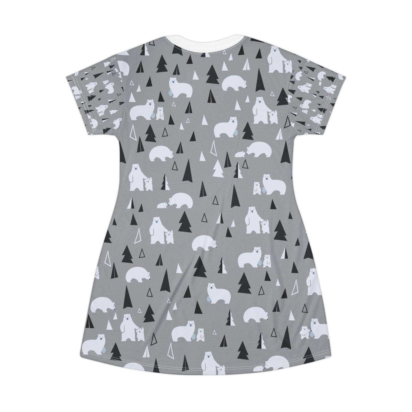 Cozy Polar Bear T-Shirt Dress for Everyday Adventures